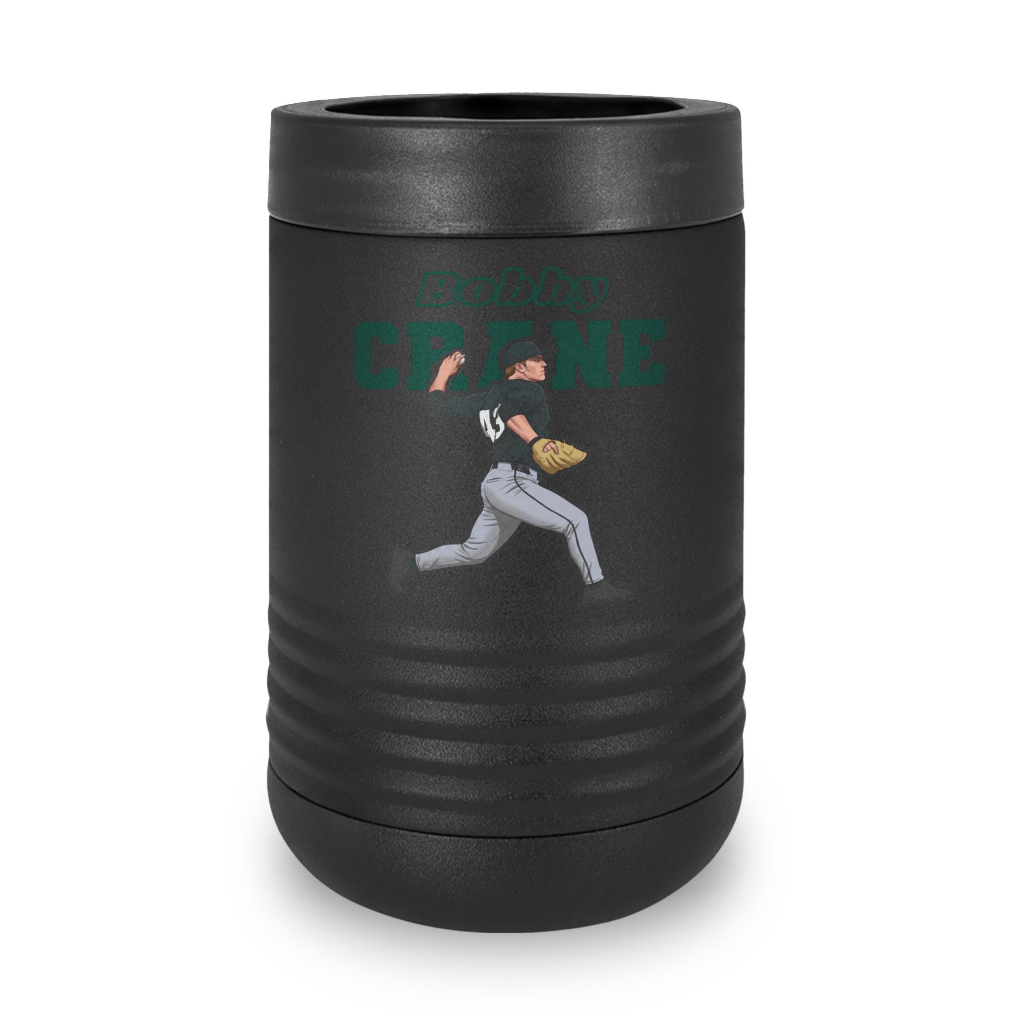 Stainless Can Cooler — character_name_arch in Black