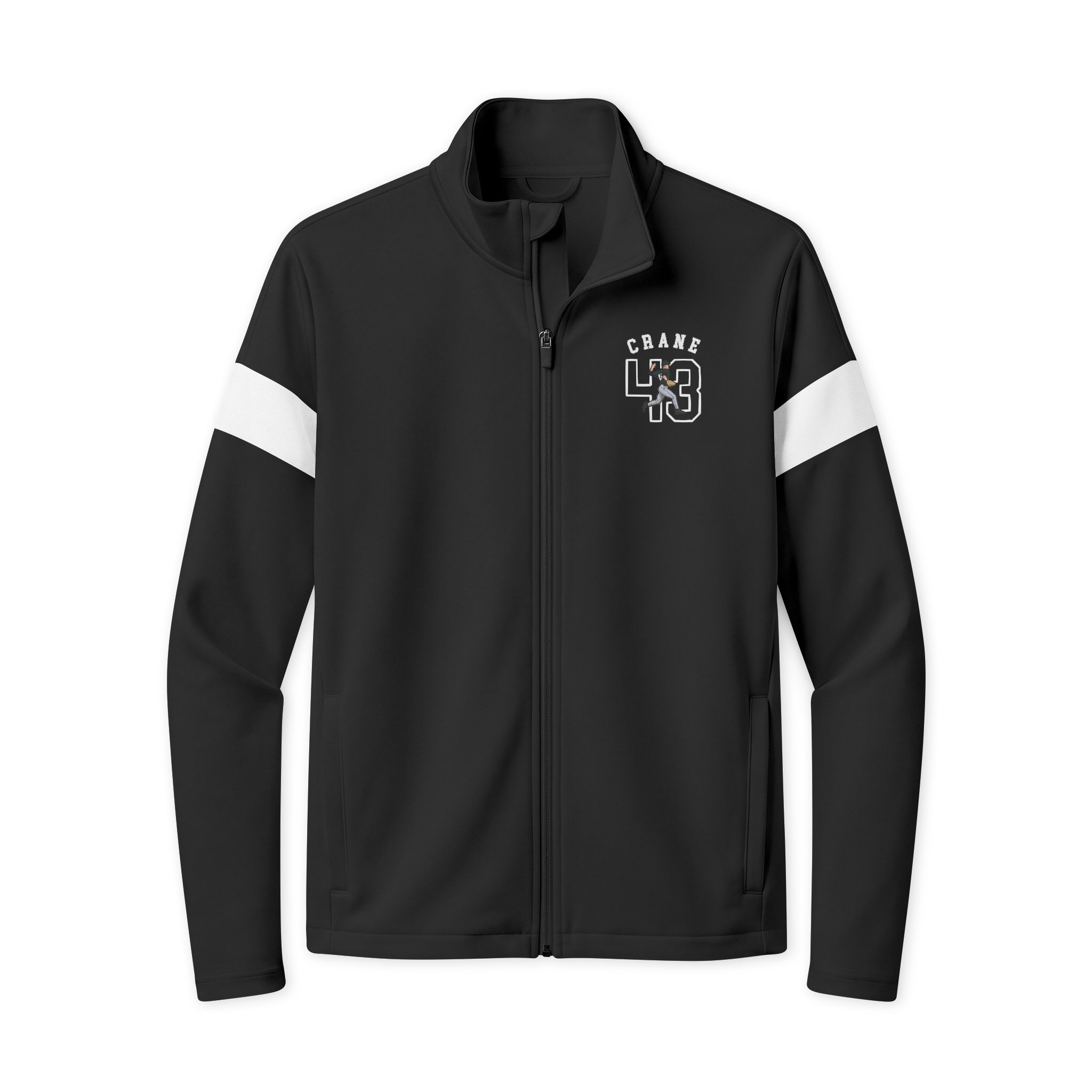 Travel Full-Zip Jacket — character_shirsey_arch in Black/ White