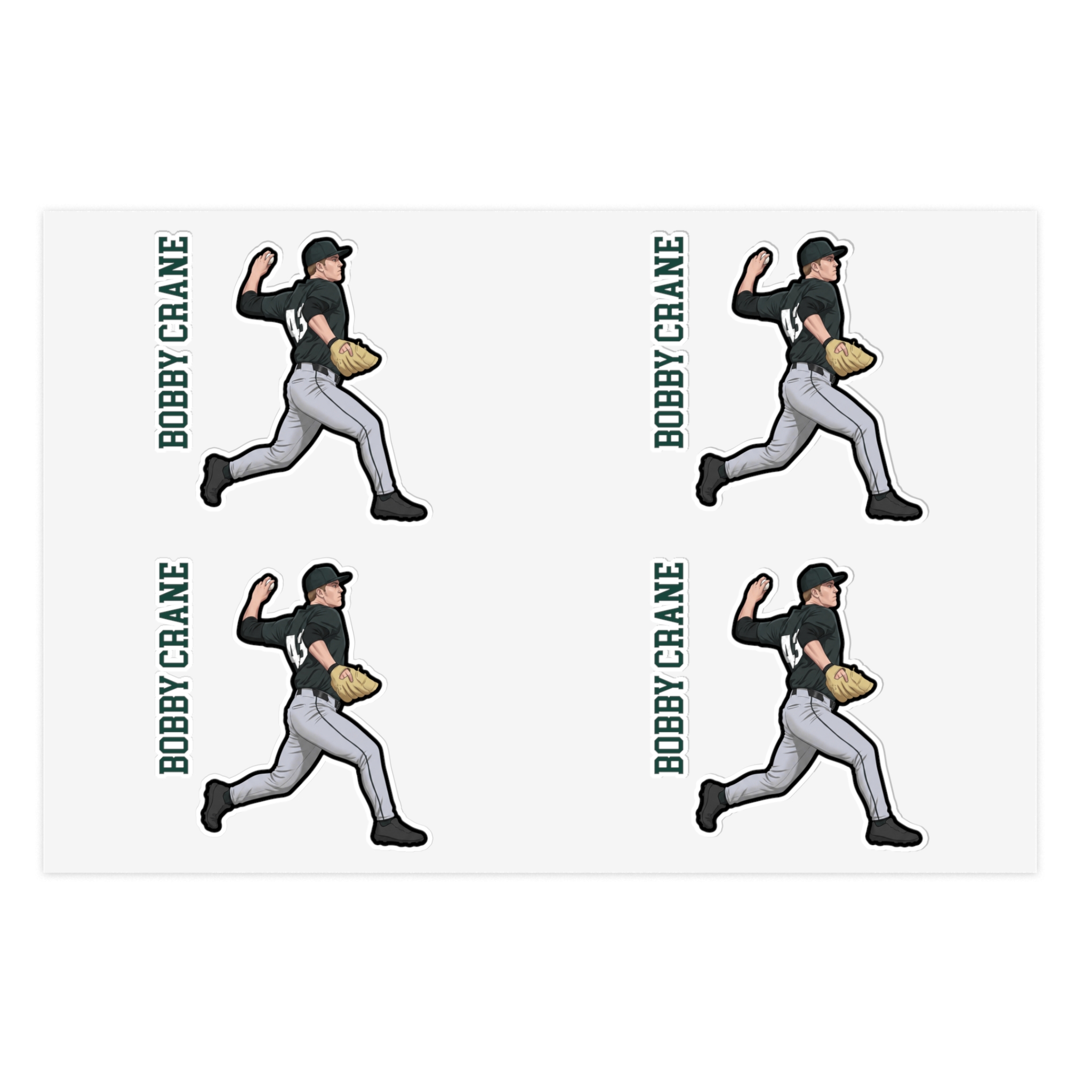 Sticker Sheet — character_name_vertical in Classic