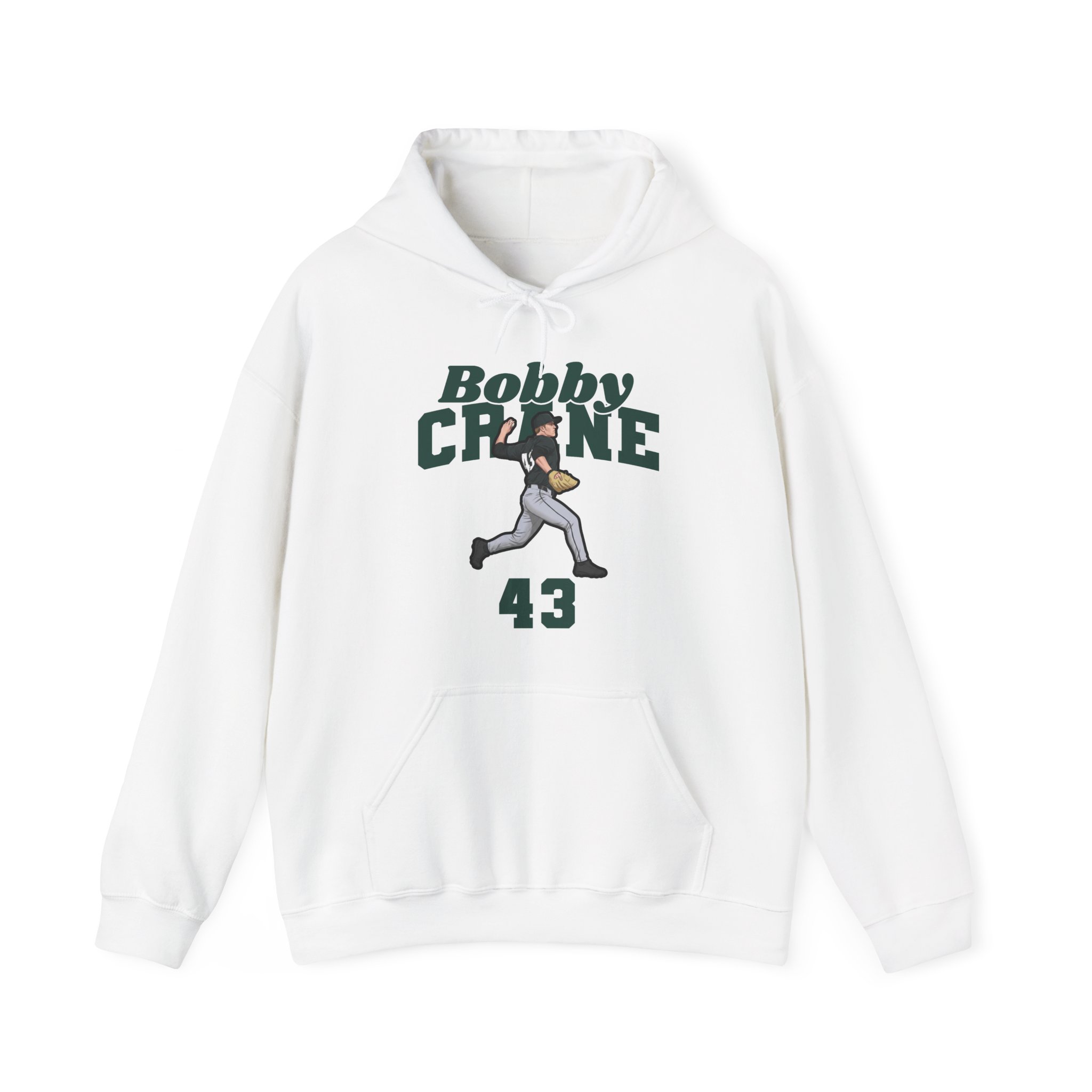 Hoodie — character_signature_arch in White