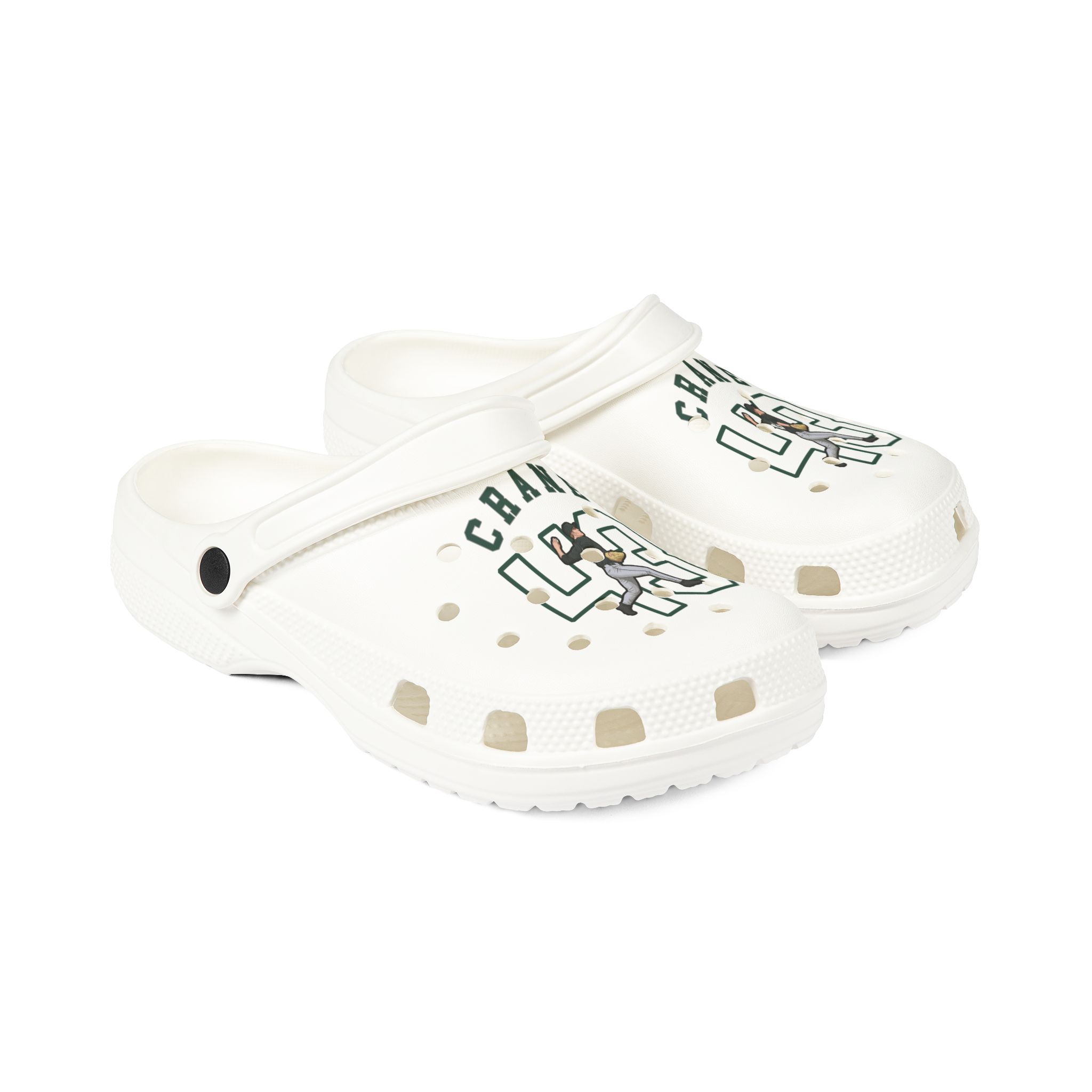 Rubber Clogs — character_shirsey_arch in White