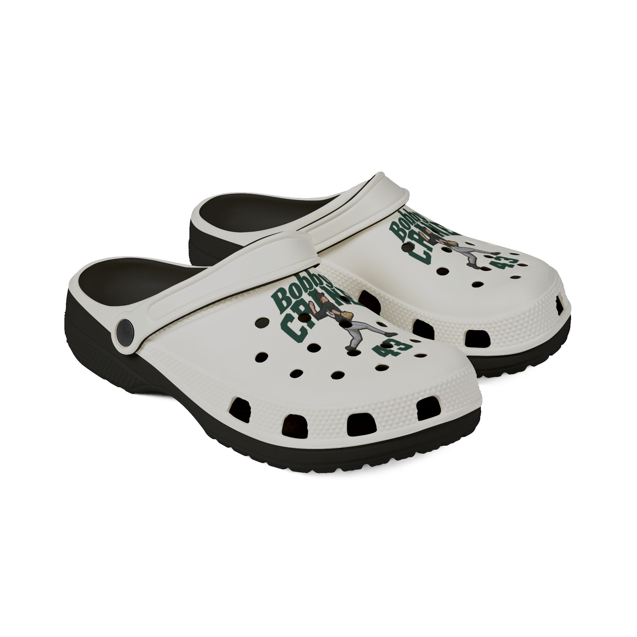 Rubber Clogs — character_signature_arch in Black