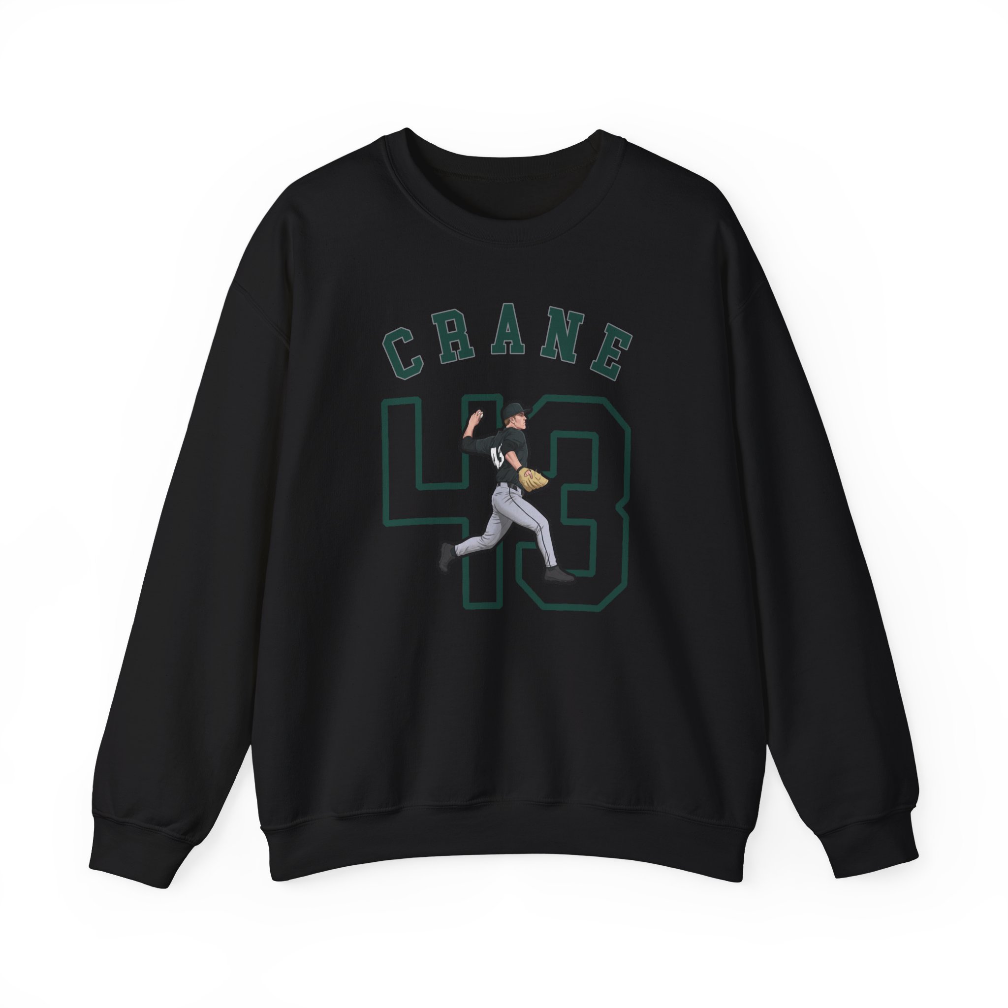 Crewneck Sweatshirt — character_shirsey_arch in Black