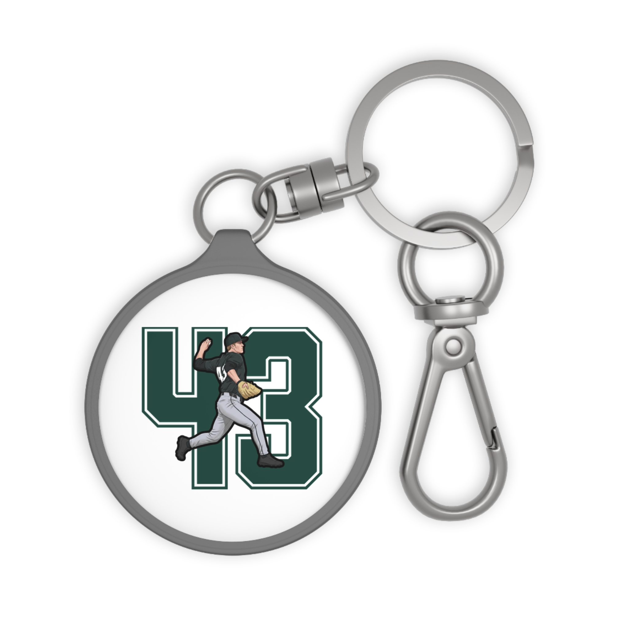Keychain — character_number in Grey