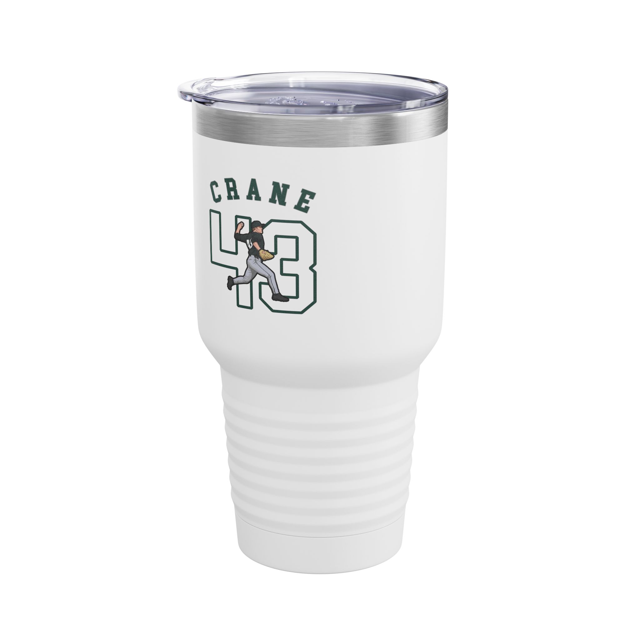 30oz Tumbler — character_shirsey_arch in White