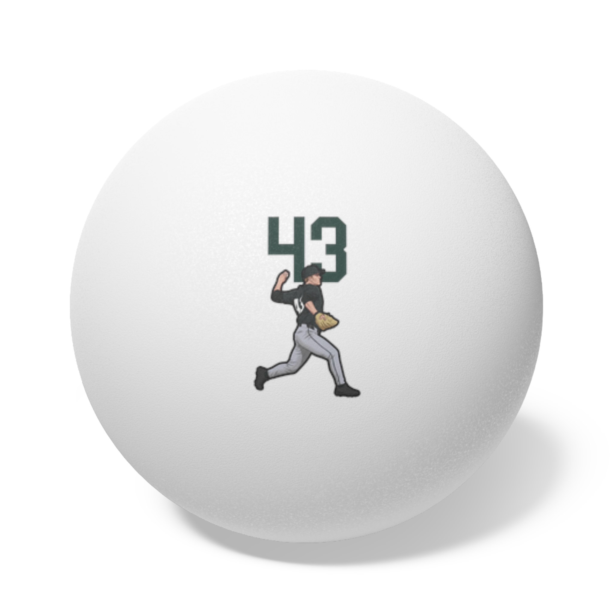 Ping Pong Balls, 6 pcs — character_number_top in White