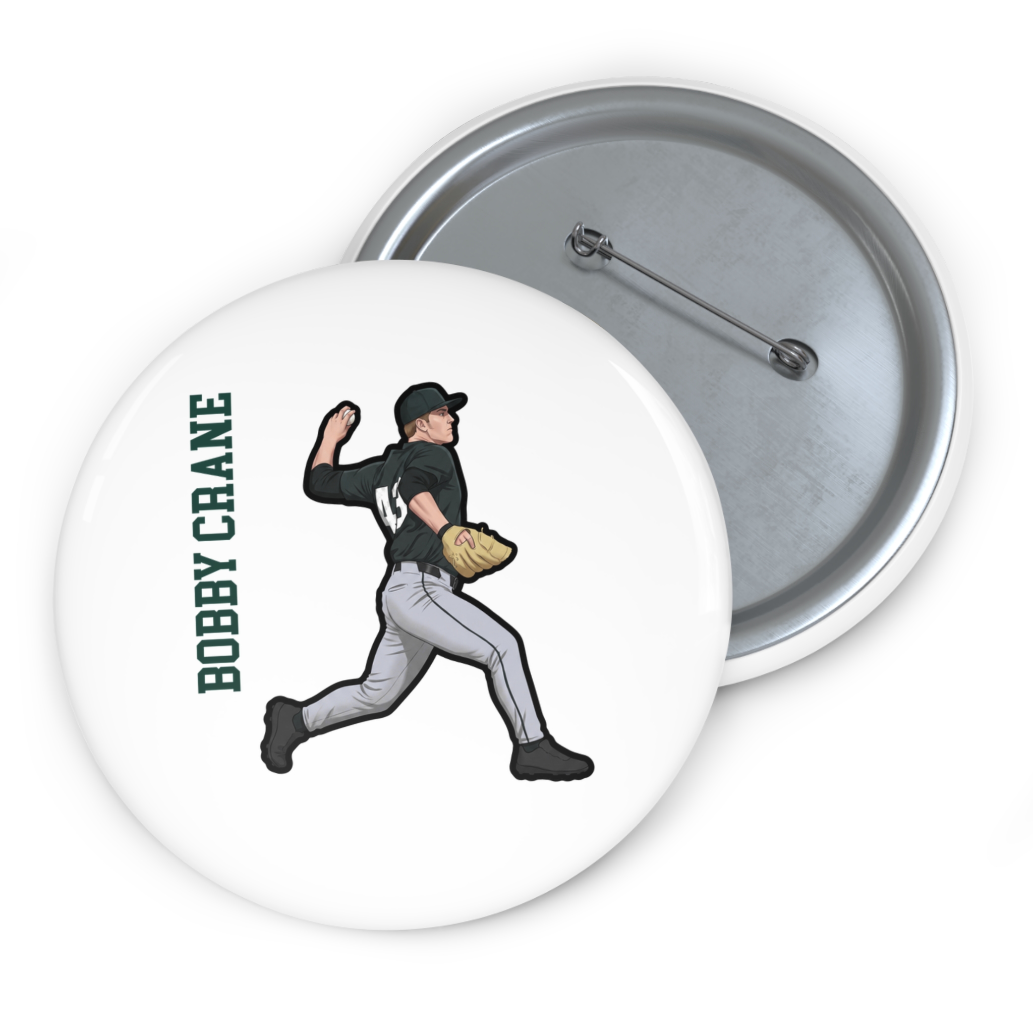 Game Day Pin — character_name_vertical in Classic