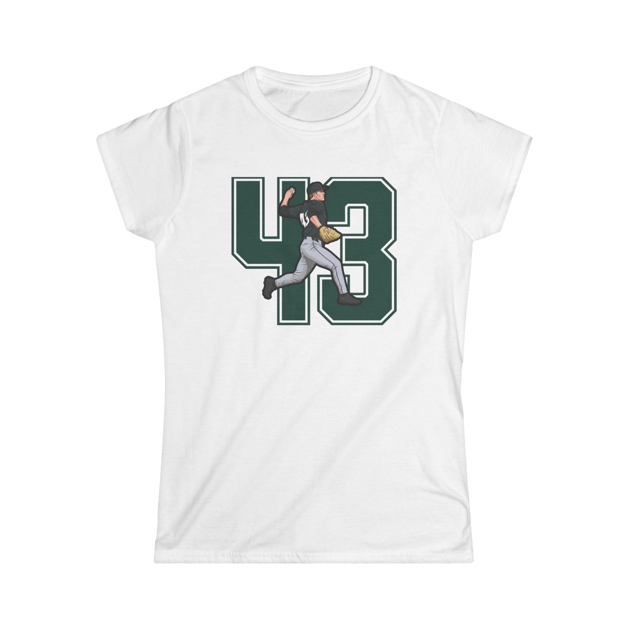 Women's Softstyle Tee — character_number in White