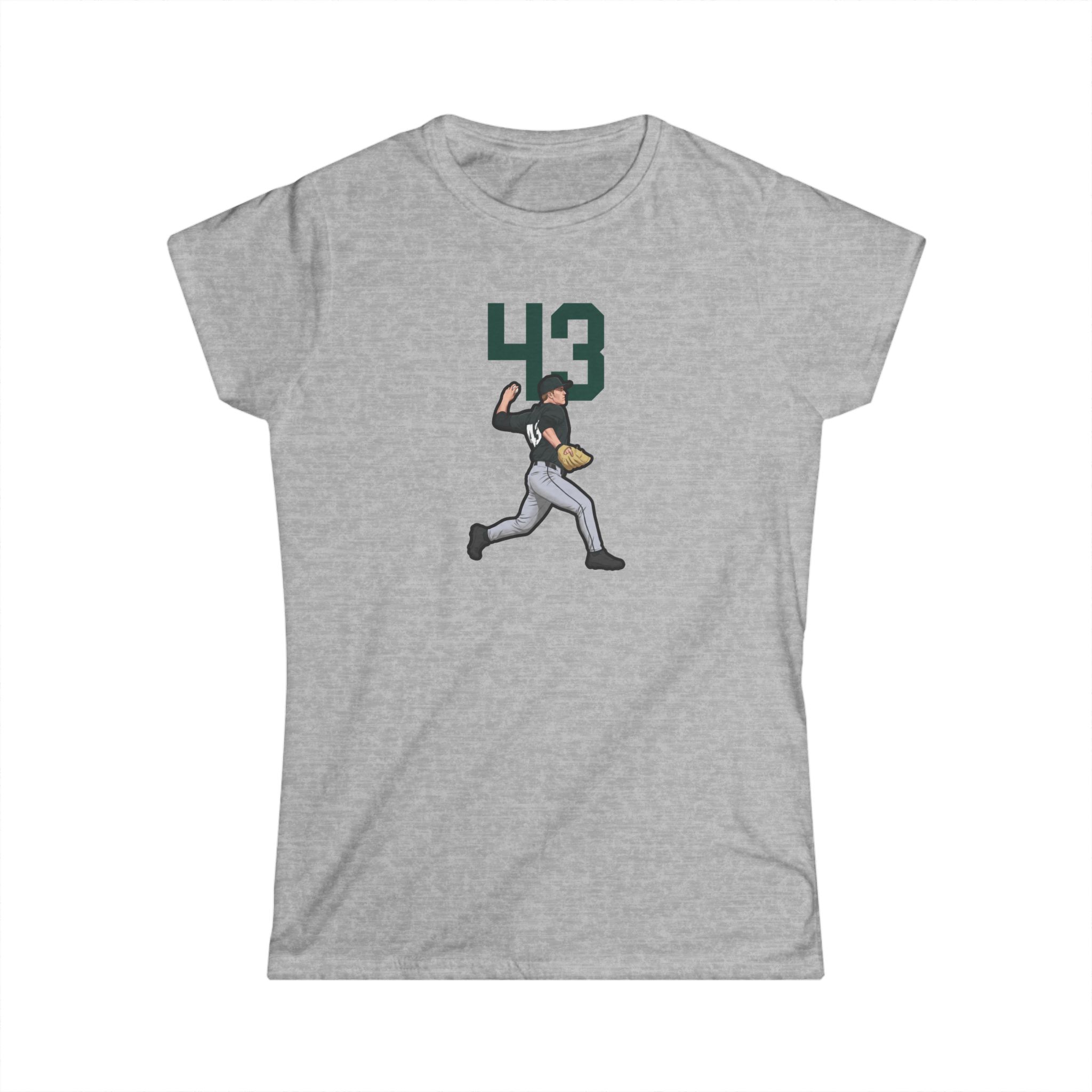 Women's Softstyle Tee — character_number_top in Grey