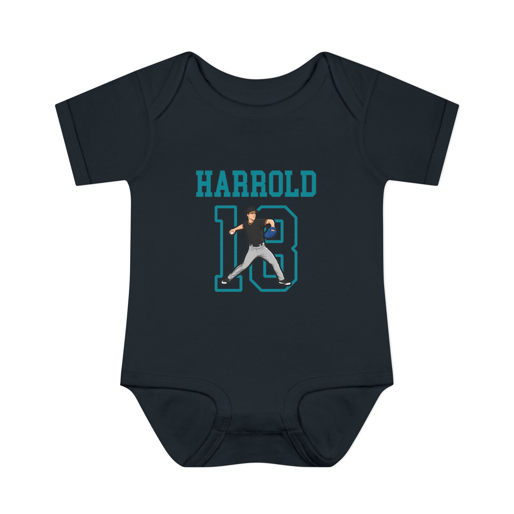 Baby Onesie — character_shirsey in Black