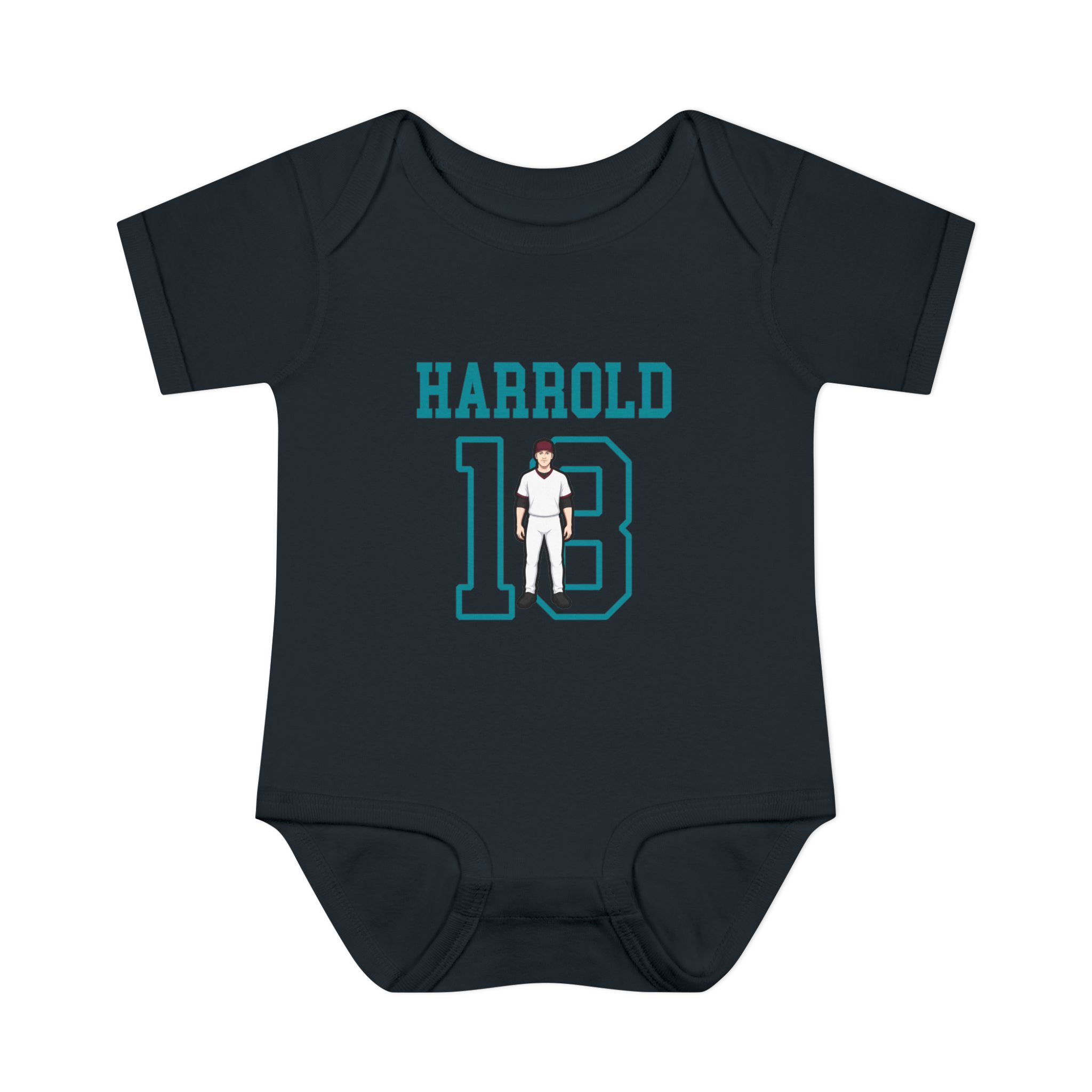Baby Onesie — character_shirsey in Black