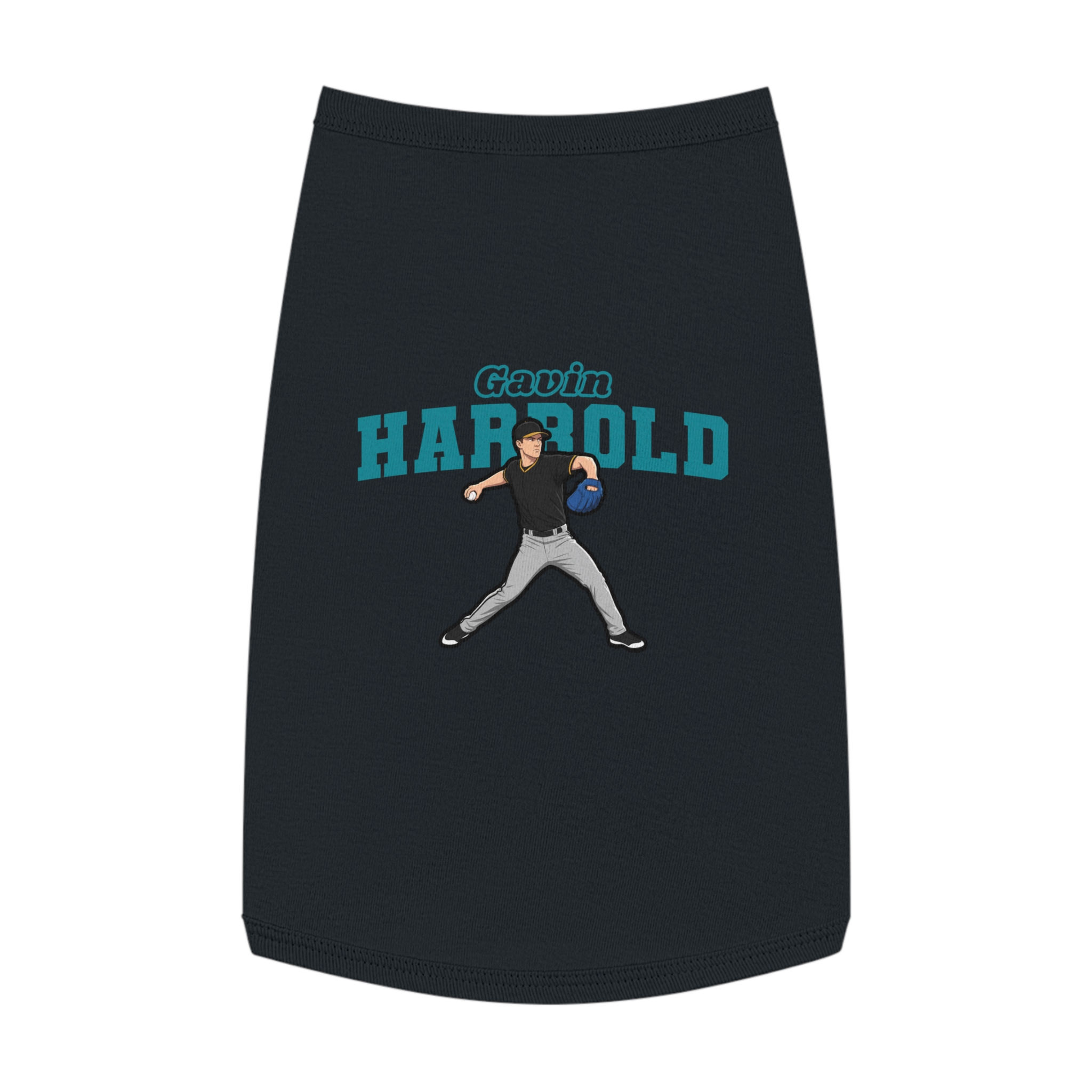 Pet Tank Top — character_name_arch in Black