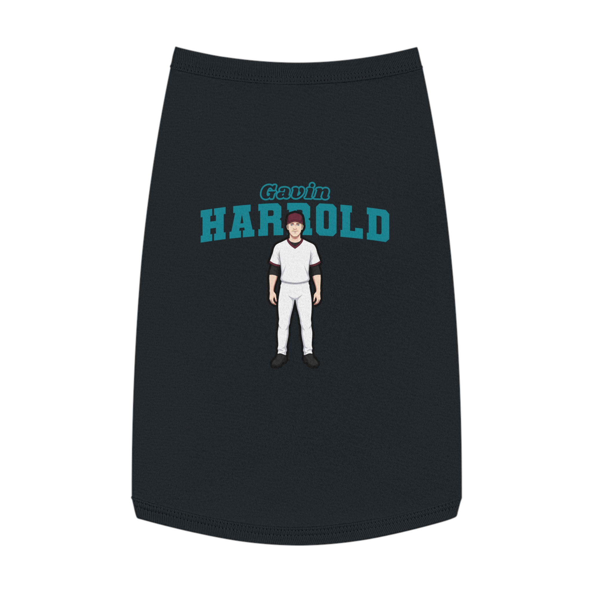 Pet Tank Top — character_name_arch in Black