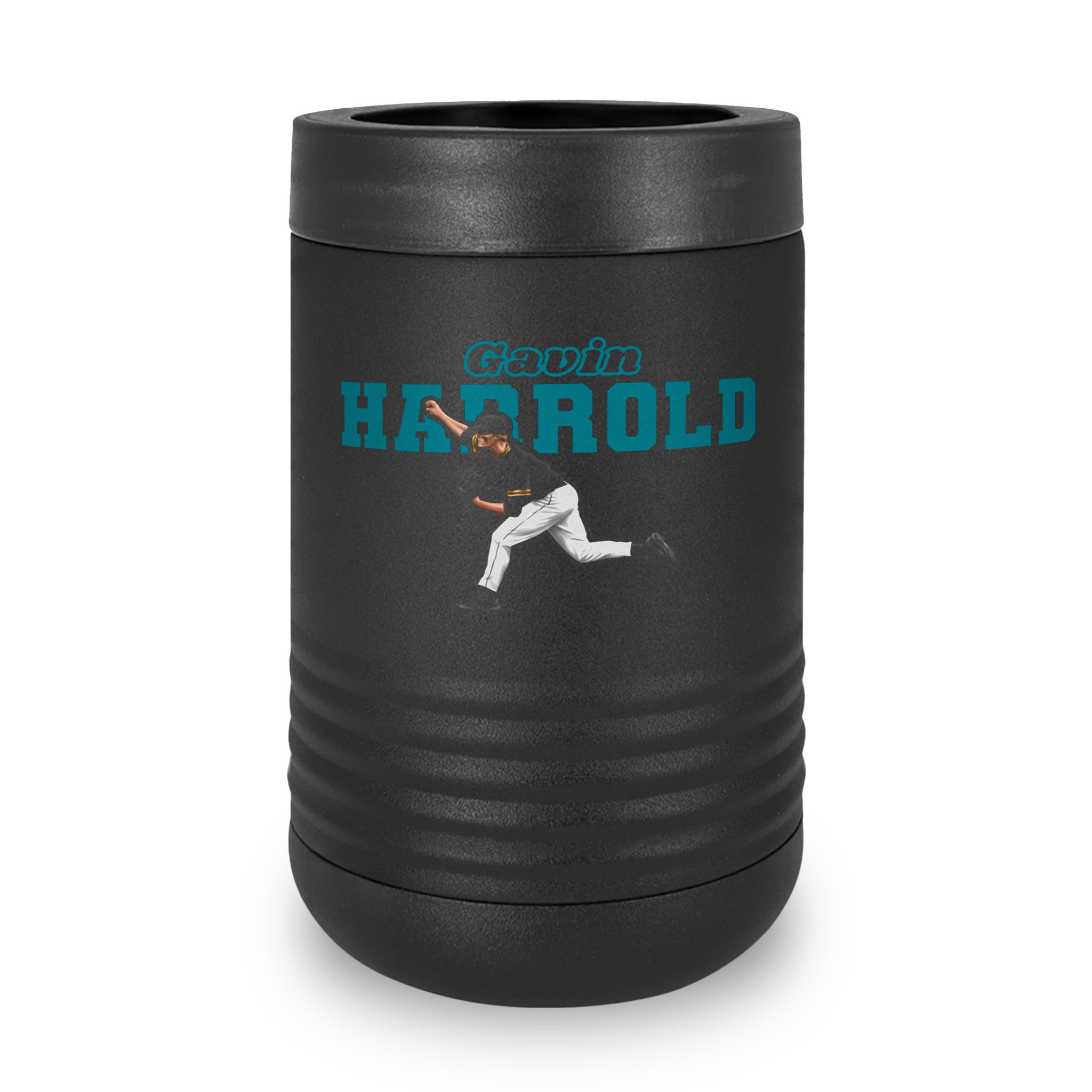 Stainless Can Cooler — character_name_arch in Black