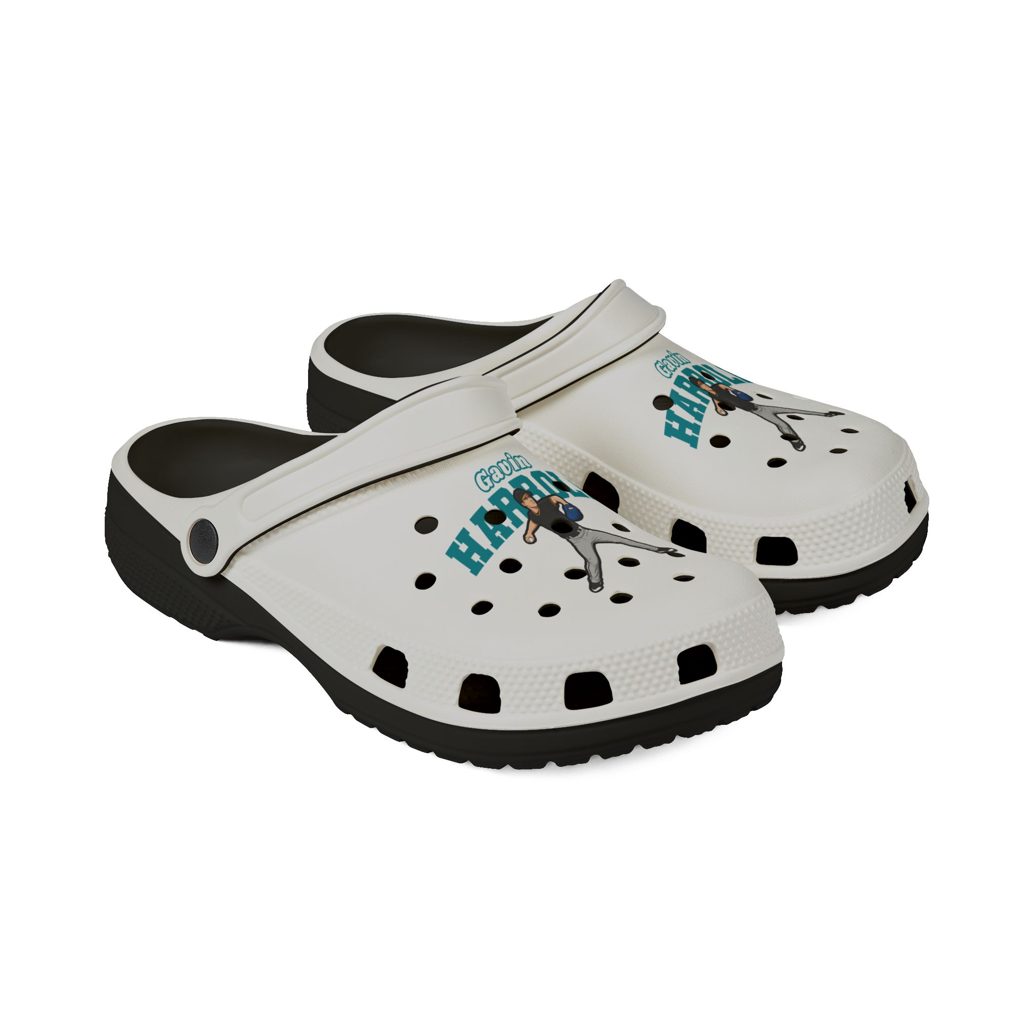 Rubber Clogs — character_name_arch in Black