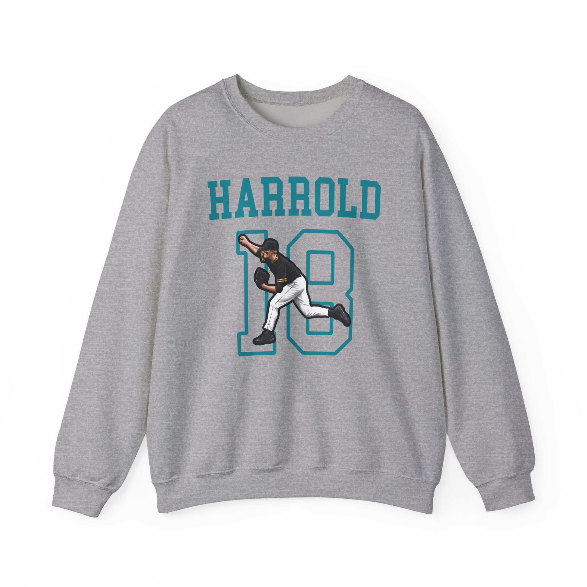 Crewneck Sweatshirt — character_shirsey in Grey