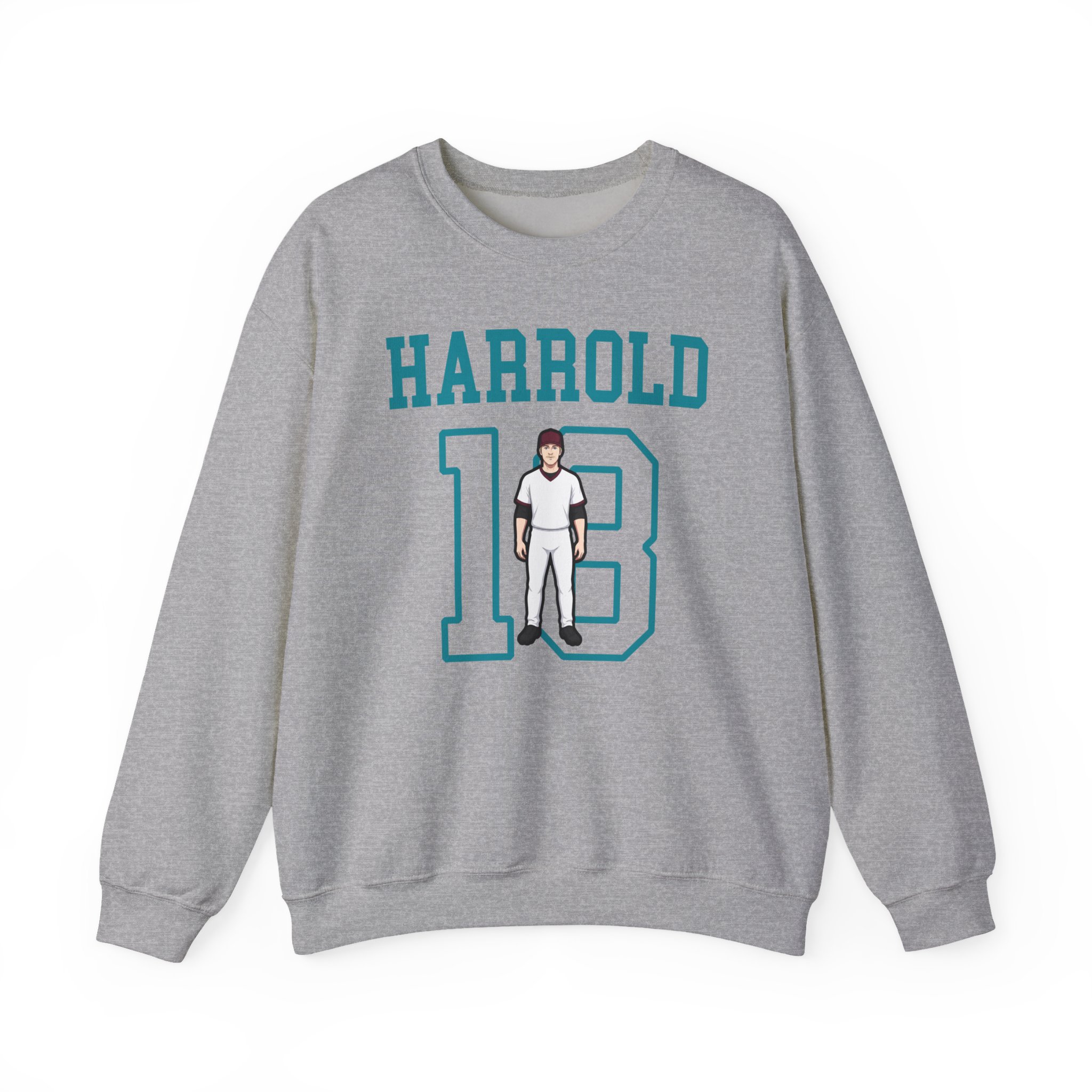 Crewneck Sweatshirt — character_shirsey in Grey