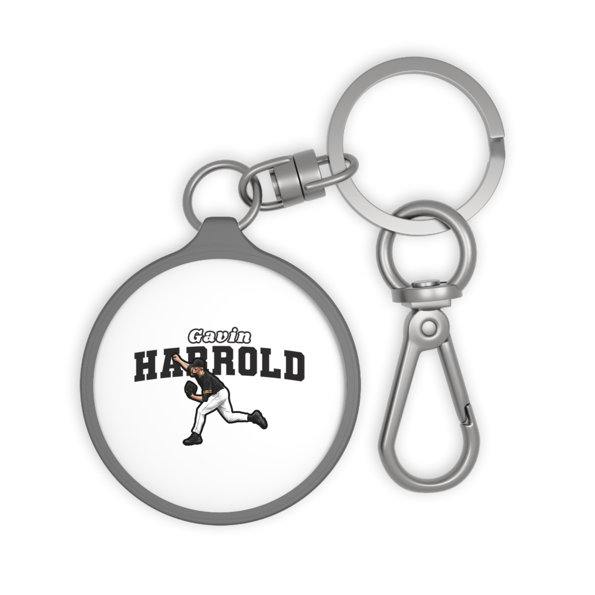 Keychain — character_name_arch in Grey