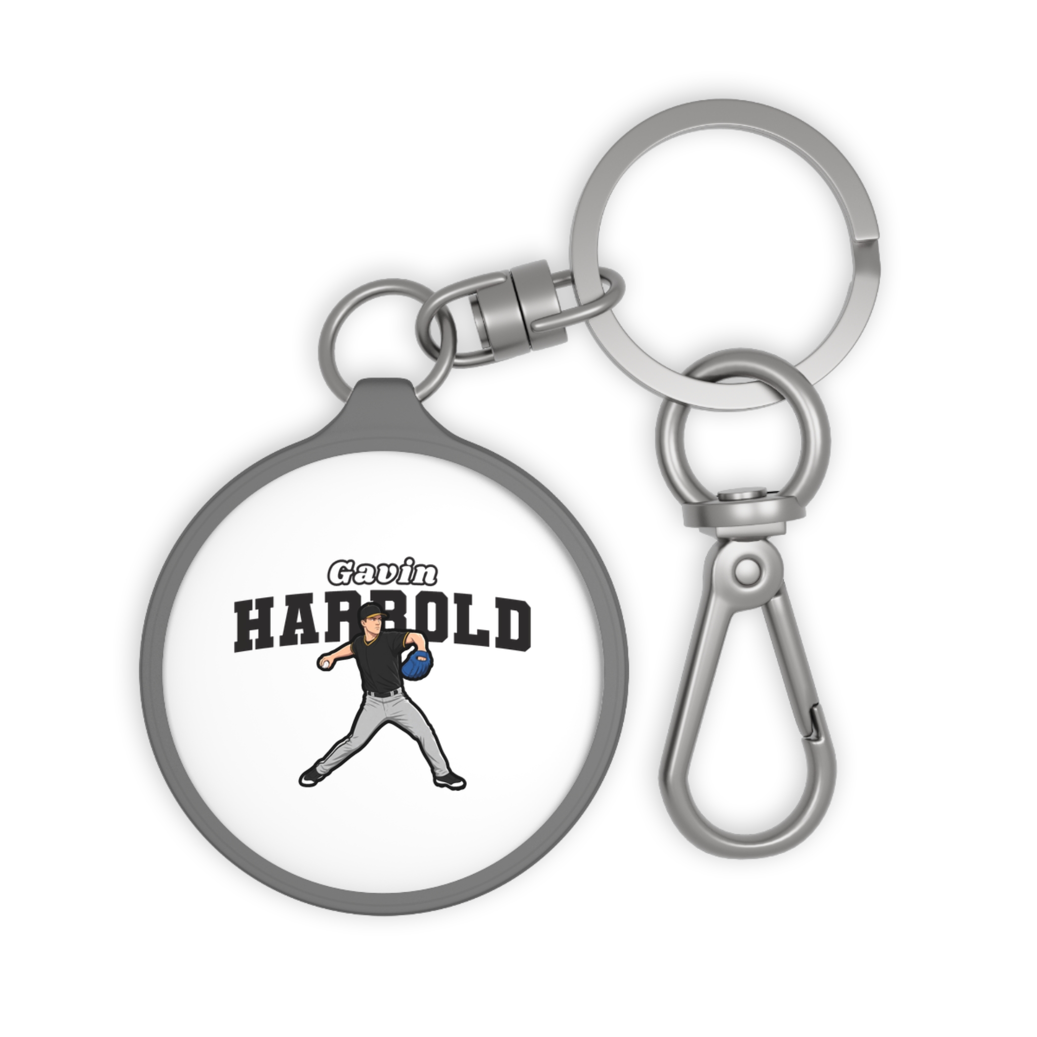 Keychain — character_name_arch in Grey