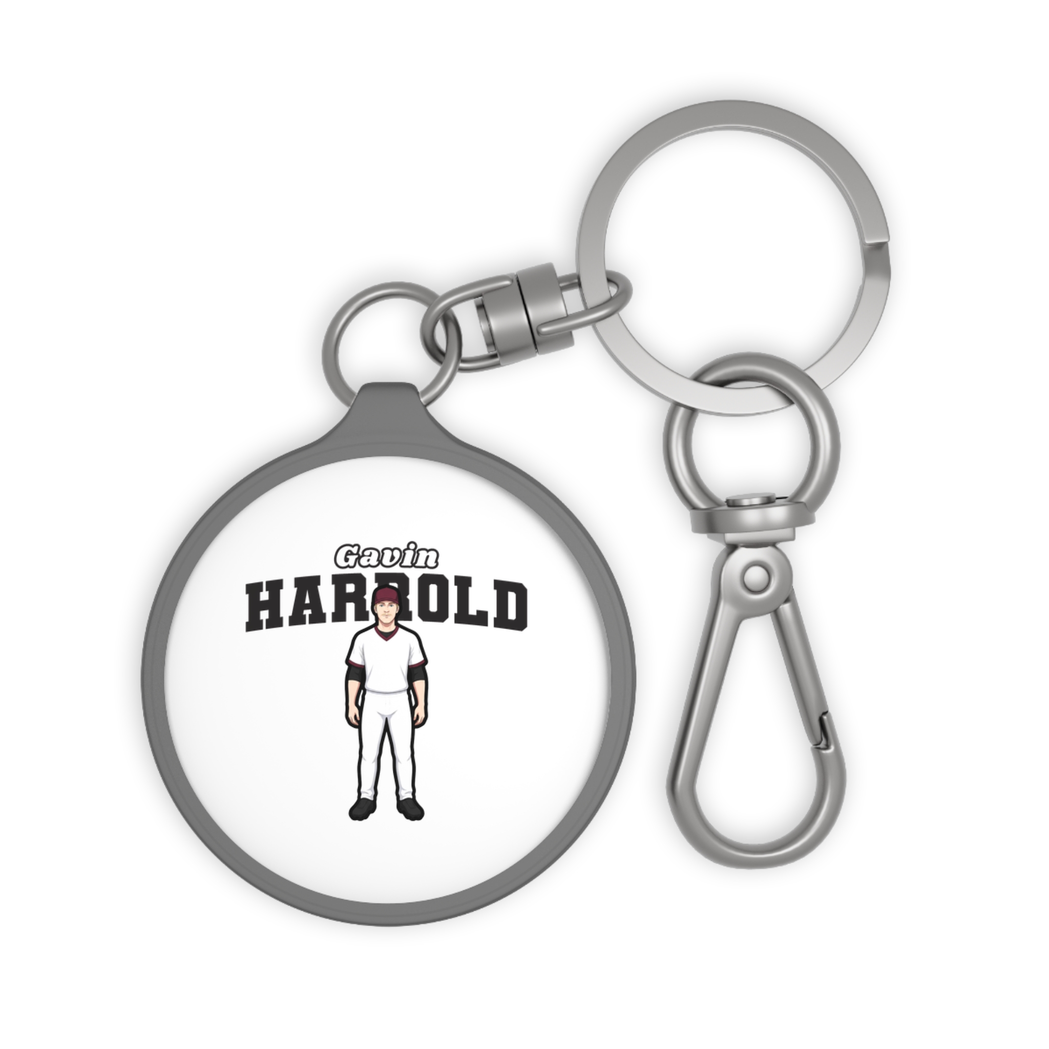 Keychain — character_name_arch in Grey