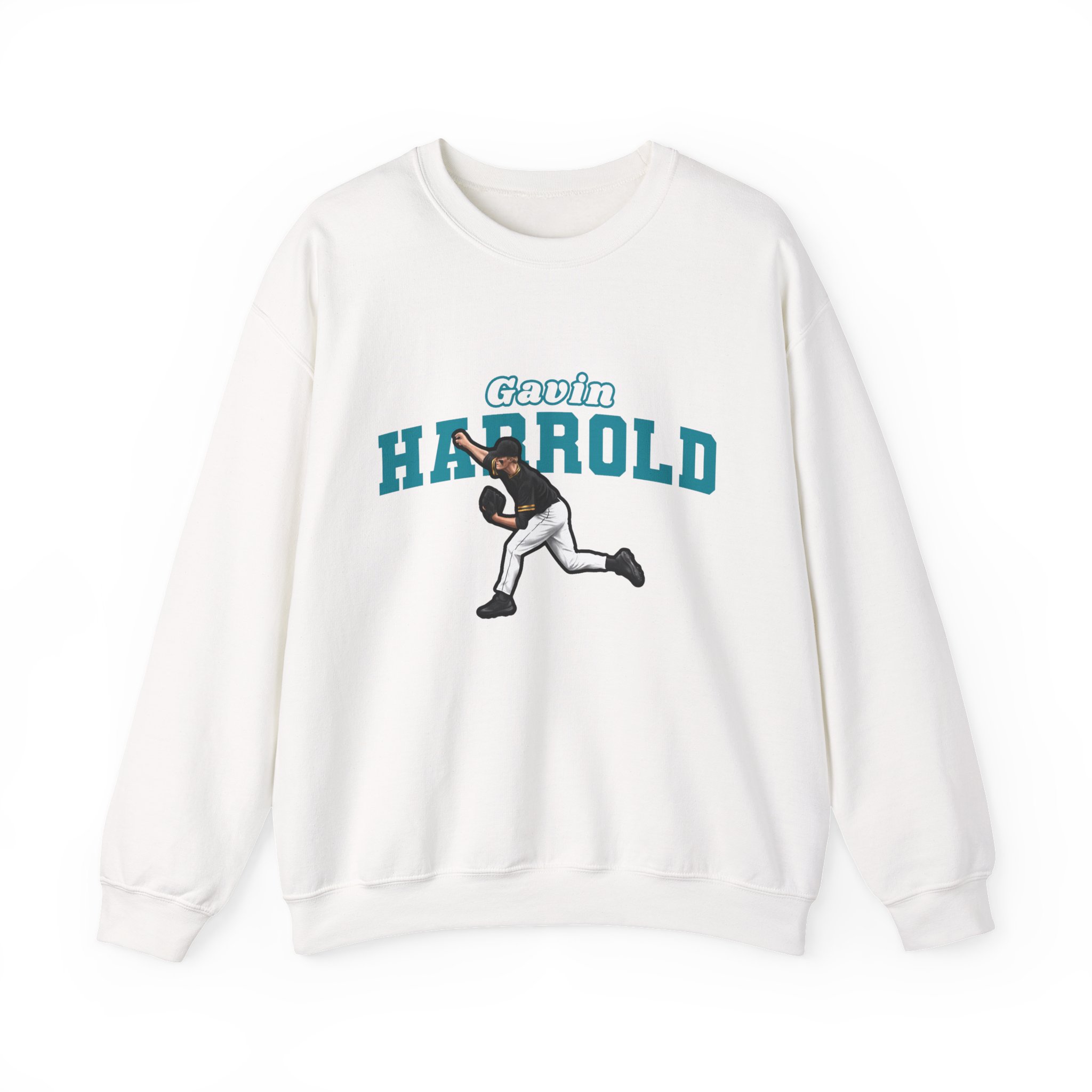 Crewneck Sweatshirt — character_name_arch in White