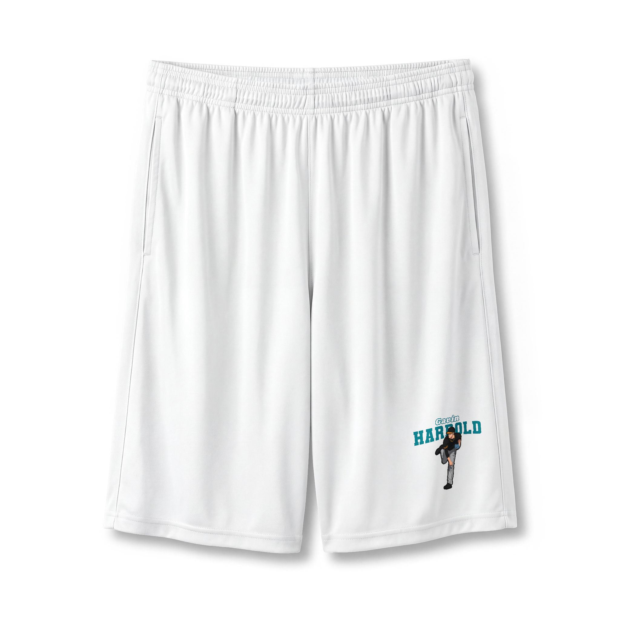 Shorts — character_name_arch in White