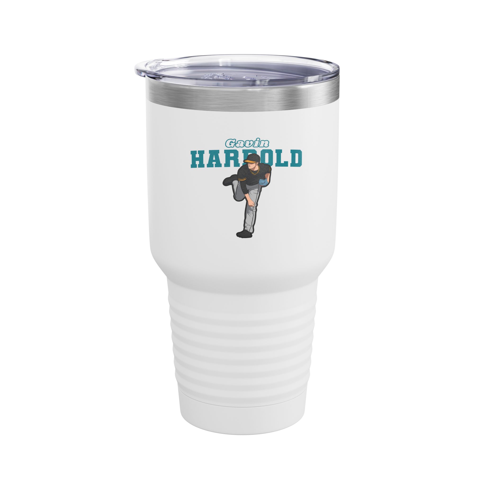 30oz Tumbler — character_name_arch in White