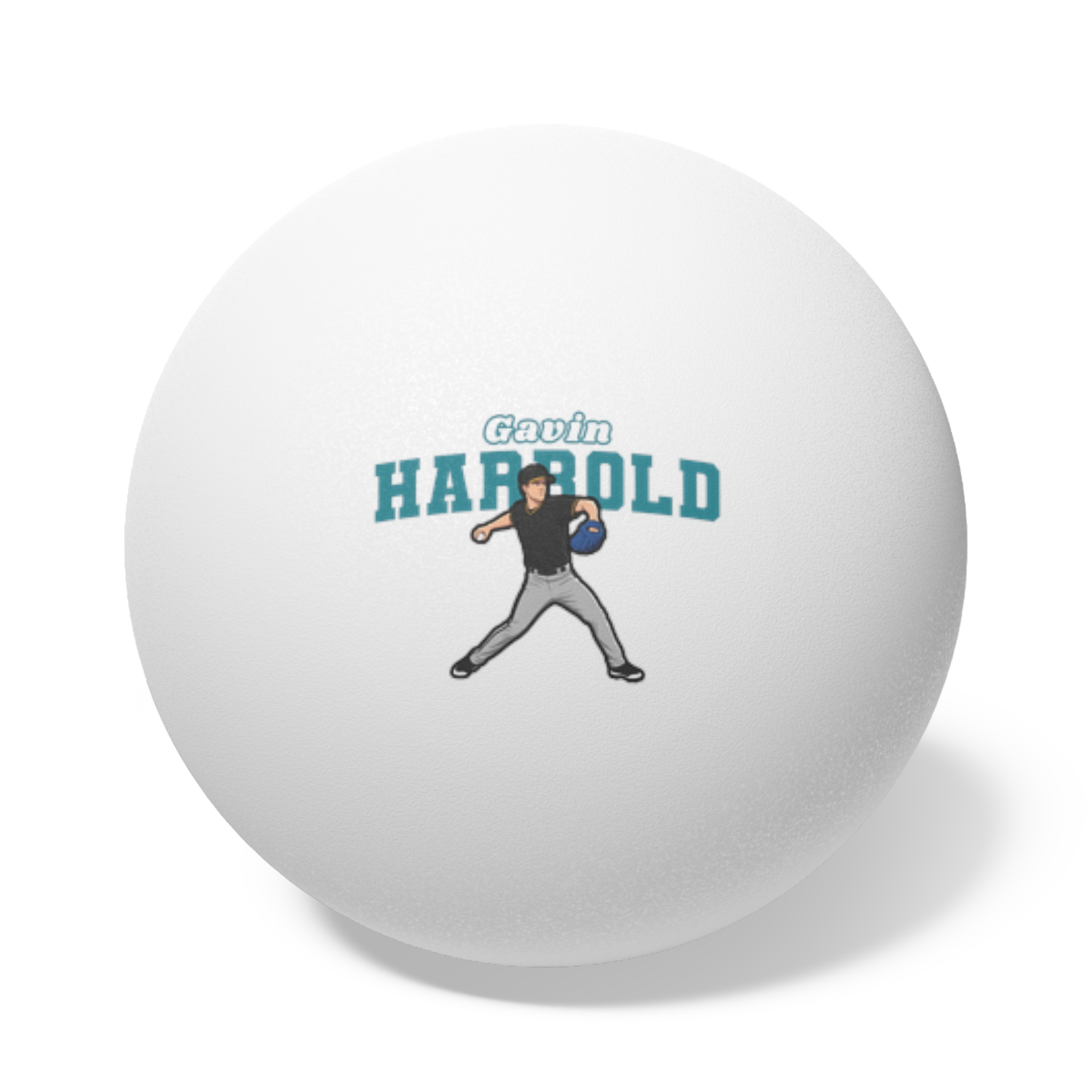 Ping Pong Balls, 6 pcs — character_name_arch in White