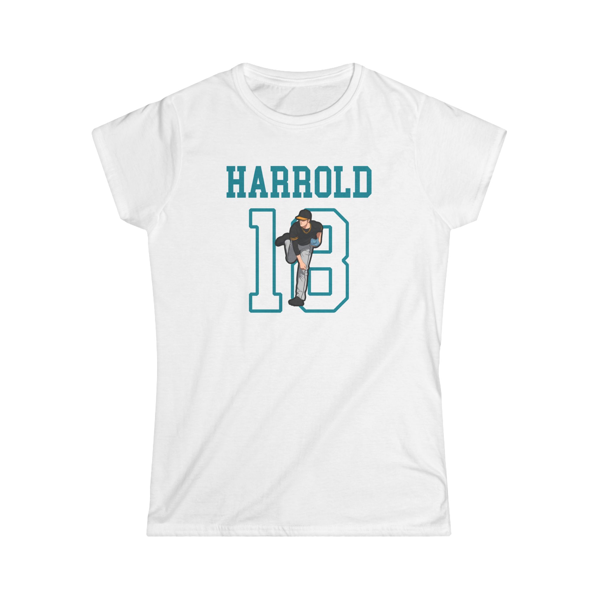 Women's Softstyle Tee — character_shirsey in White