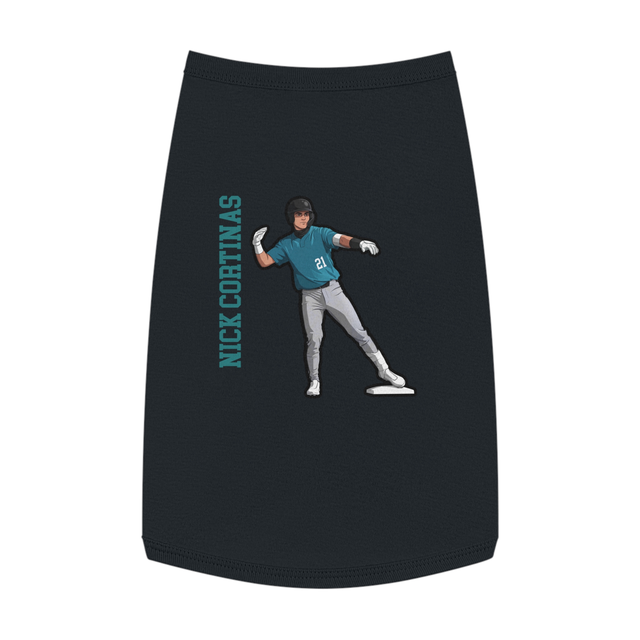 Pet Tank Top — character_name_vertical in White
