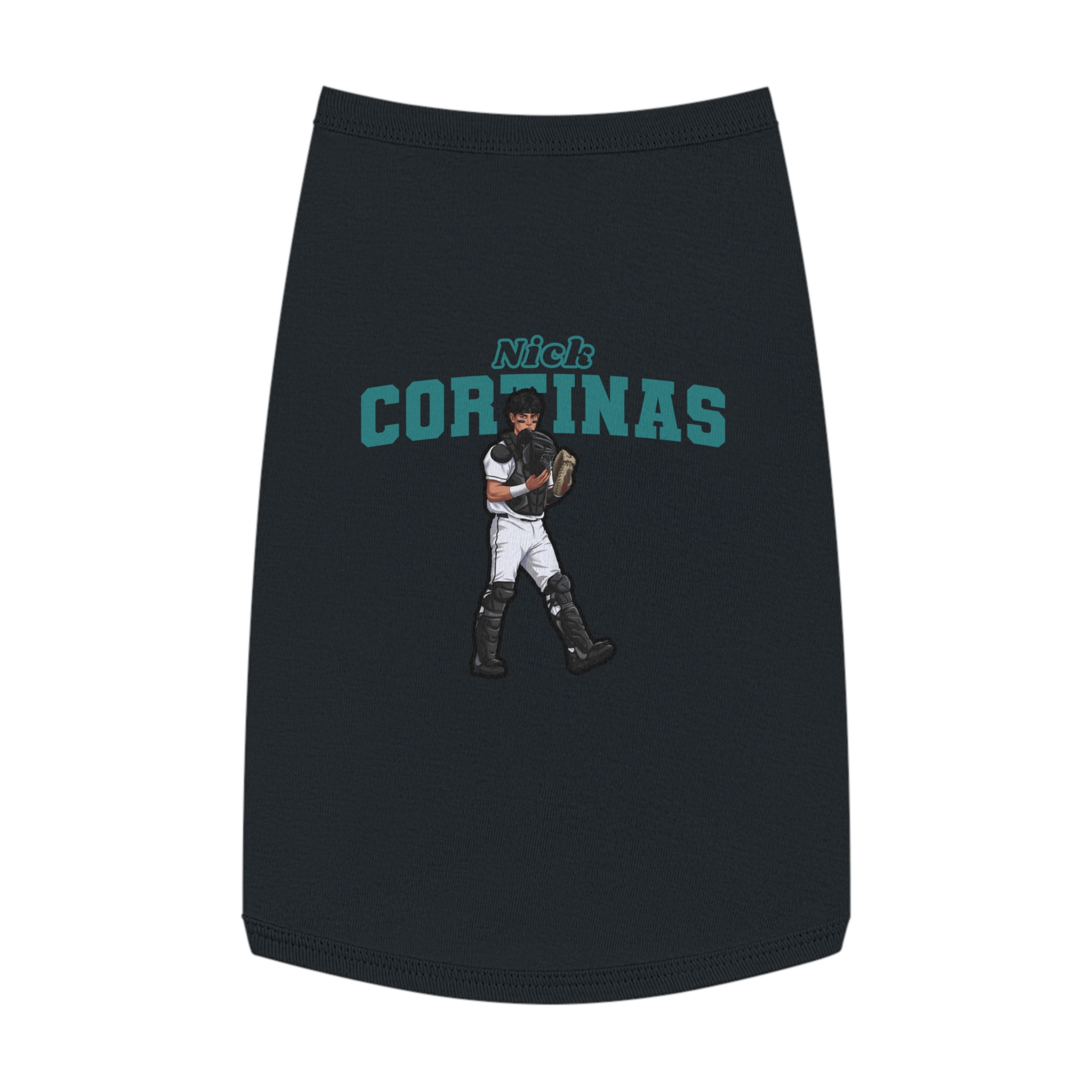 Pet Tank Top — character_name_arch in Black