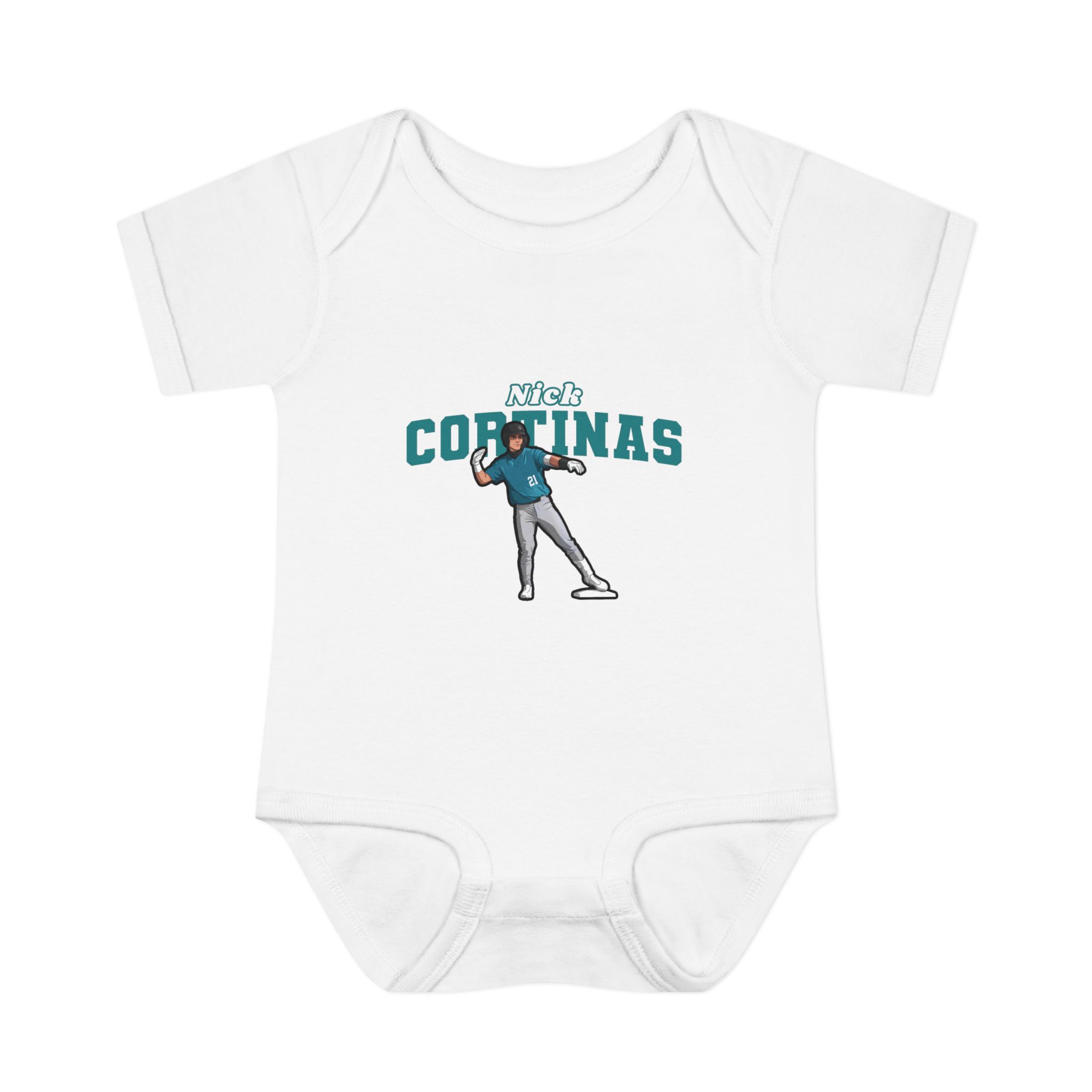 Baby Onesie — character_name_arch in White