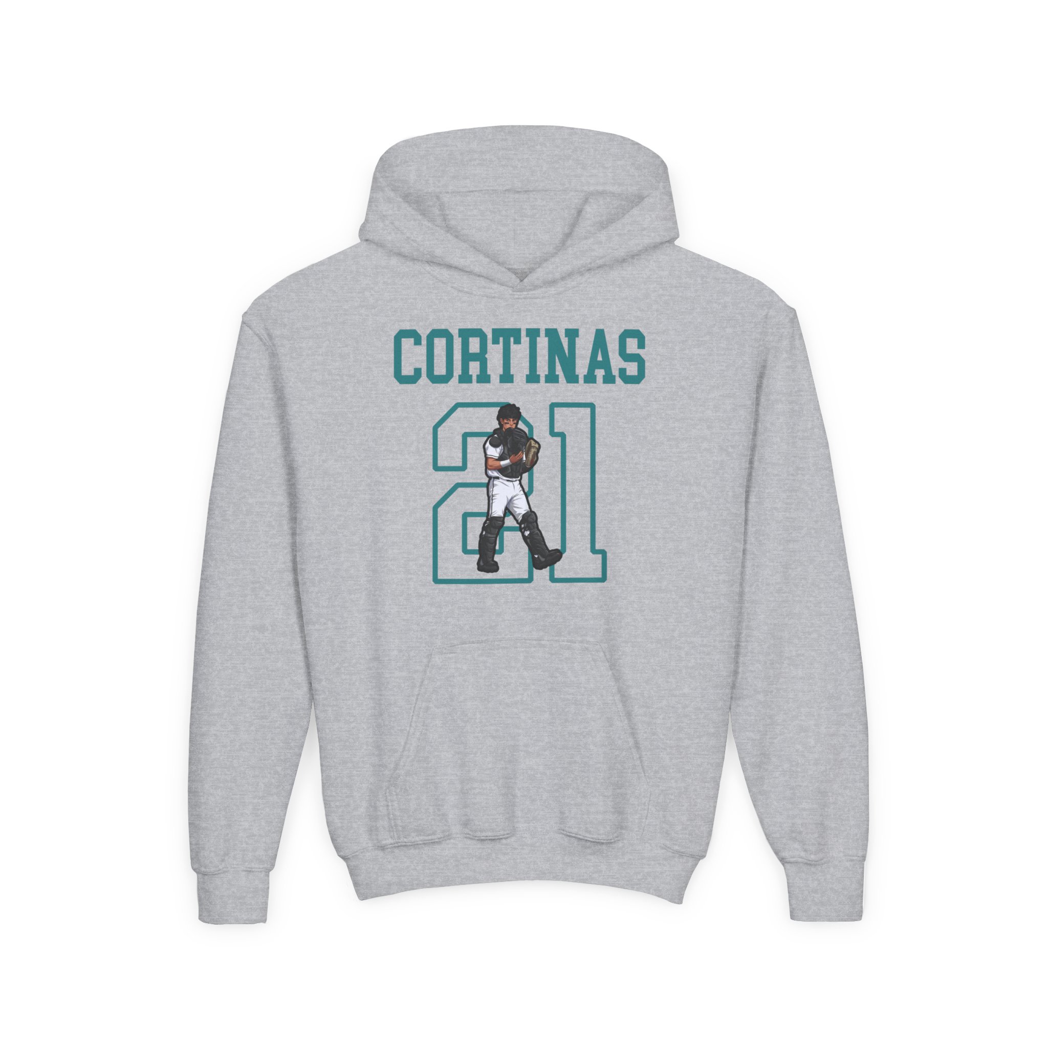 Youth Hoodie — character_shirsey in Grey