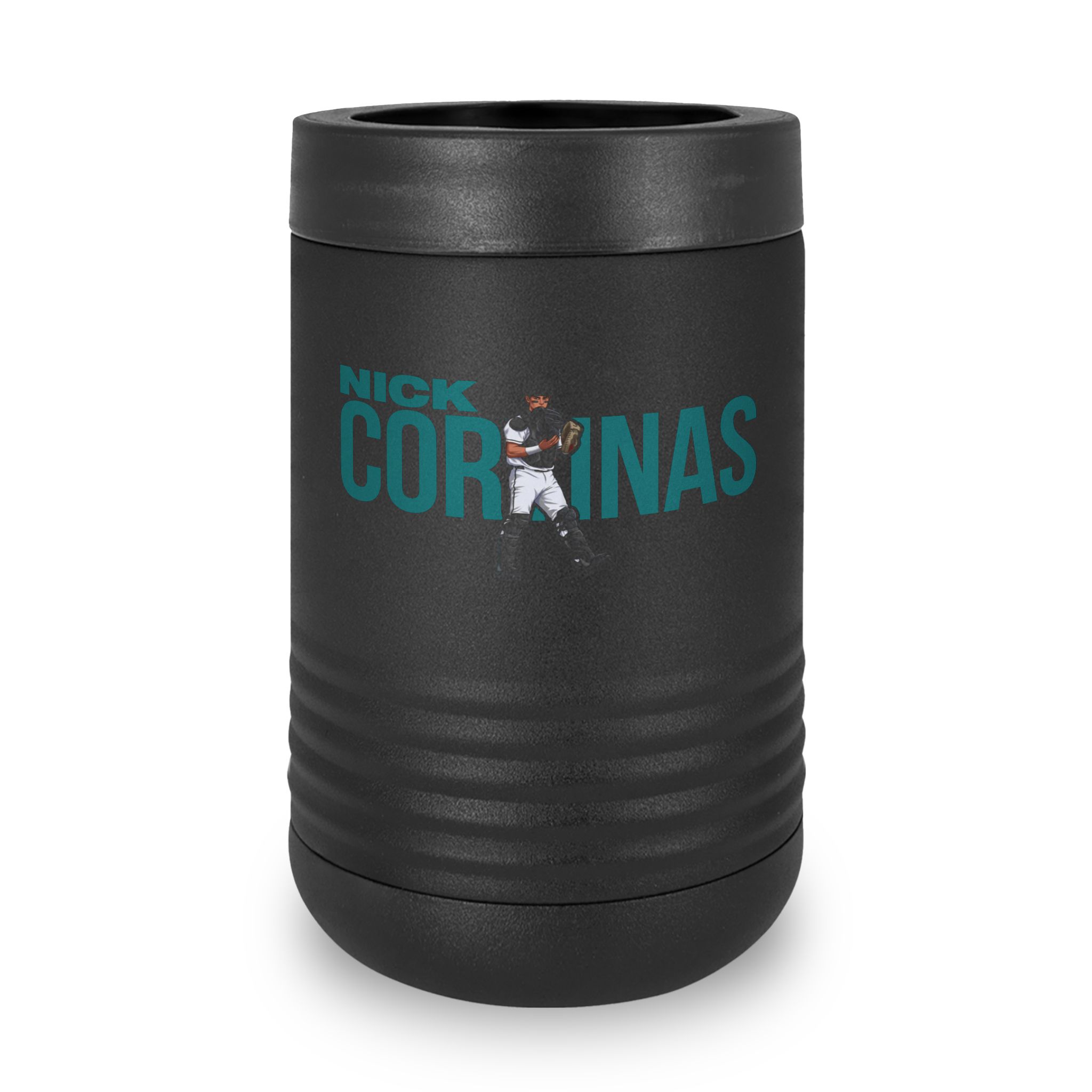 Stainless Can Cooler — character_player_name in Black