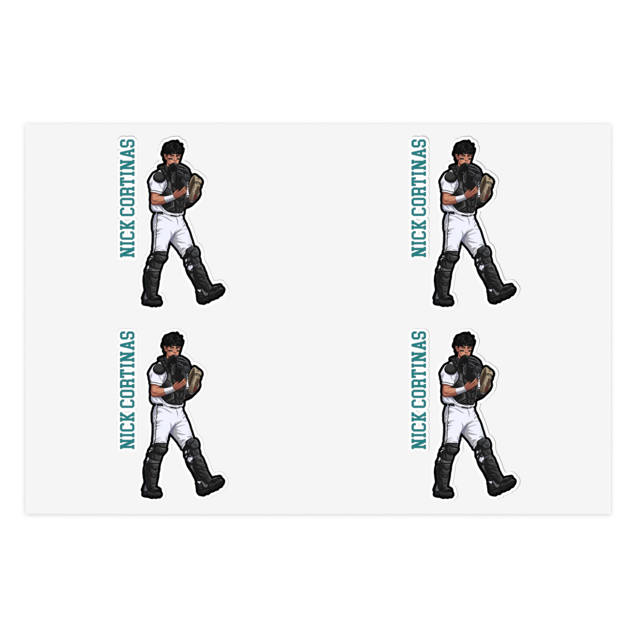Sticker Sheet — character_name_vertical in Classic