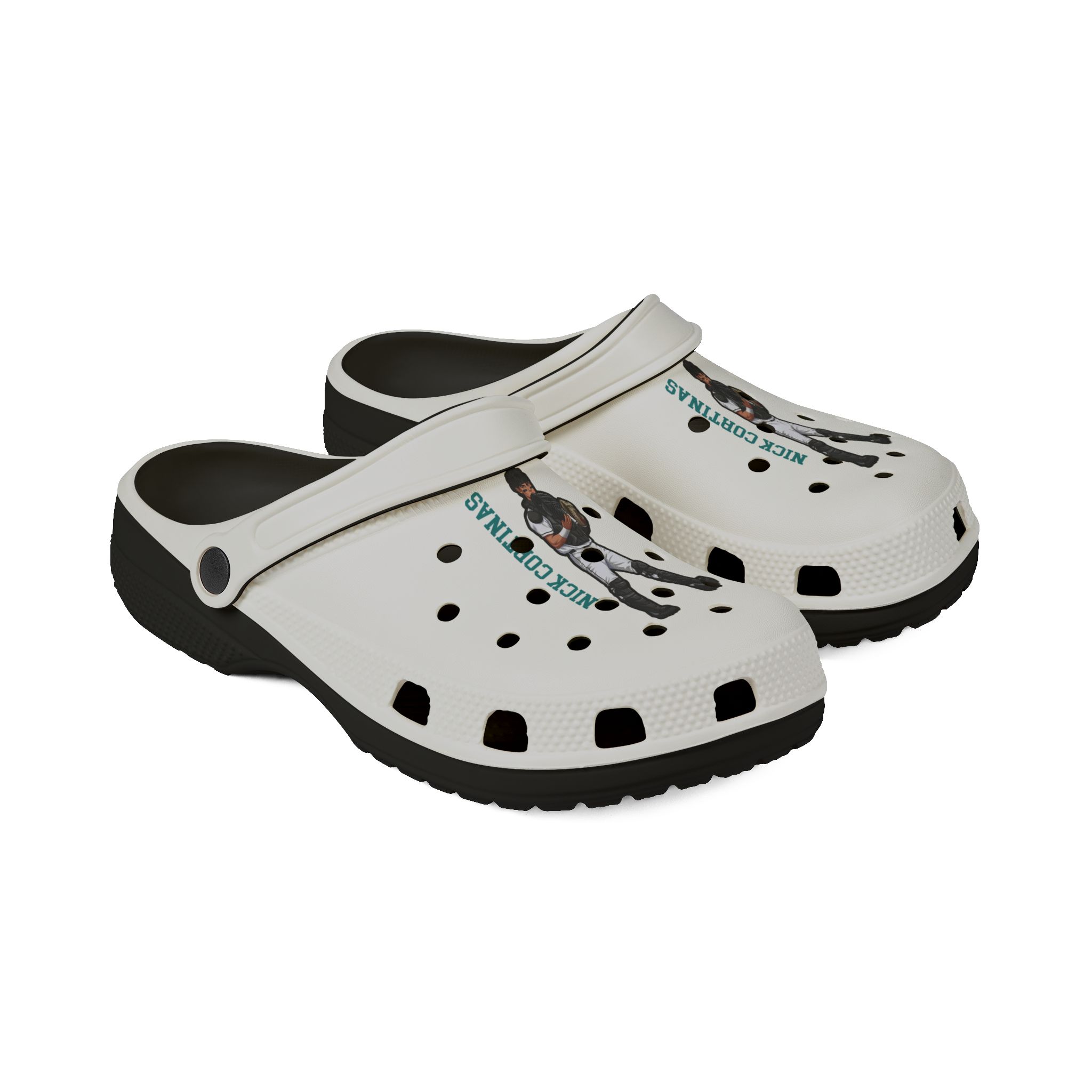 Rubber Clogs — character_name_vertical in Black