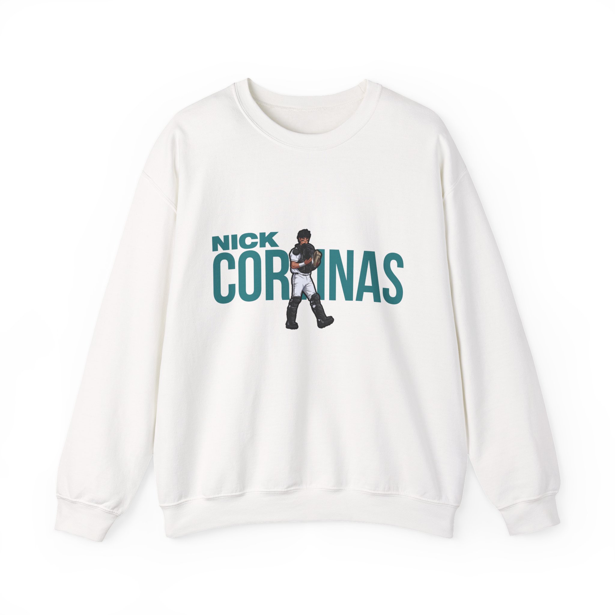 Crewneck Sweatshirt — character_player_name in White