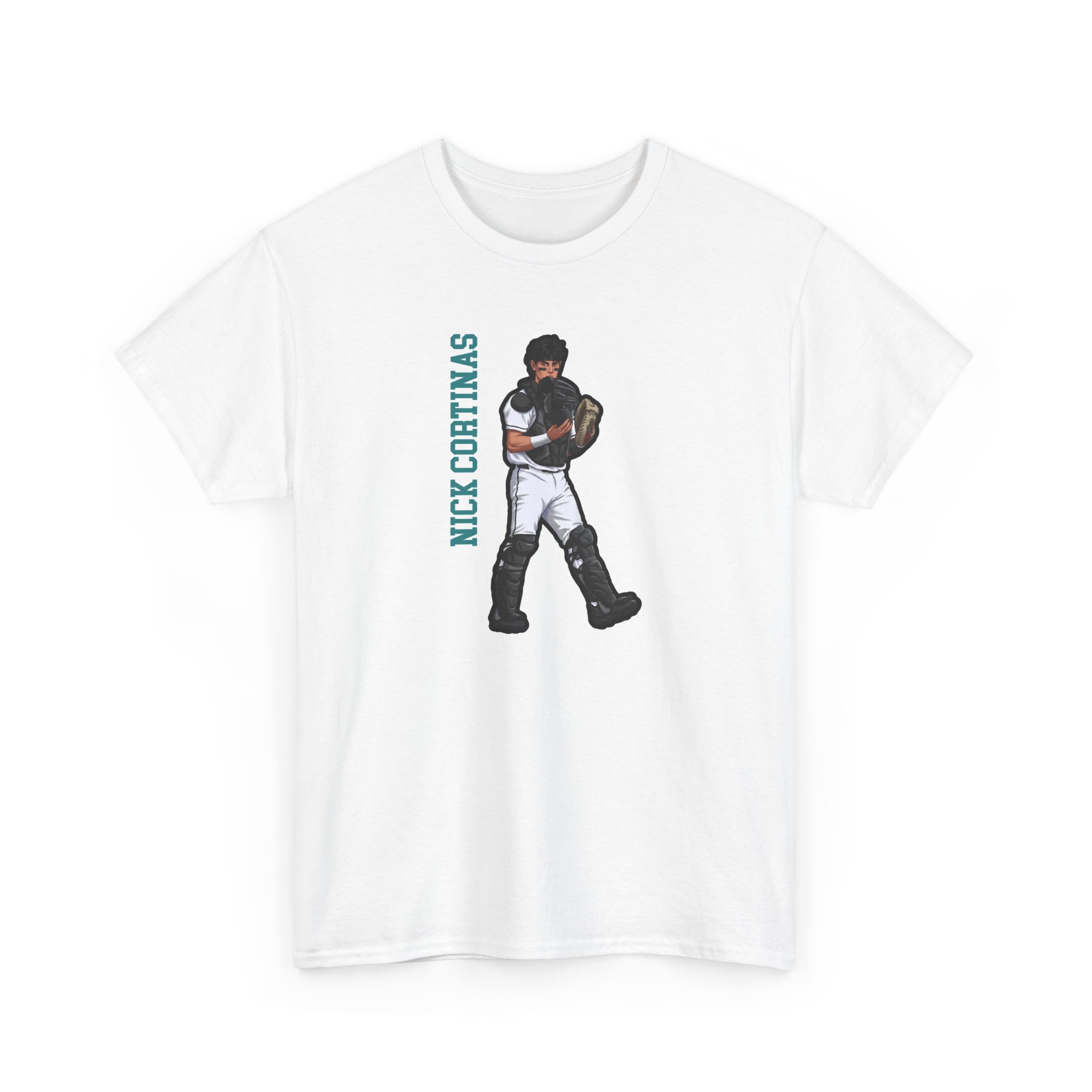 Tee — character_name_vertical in White