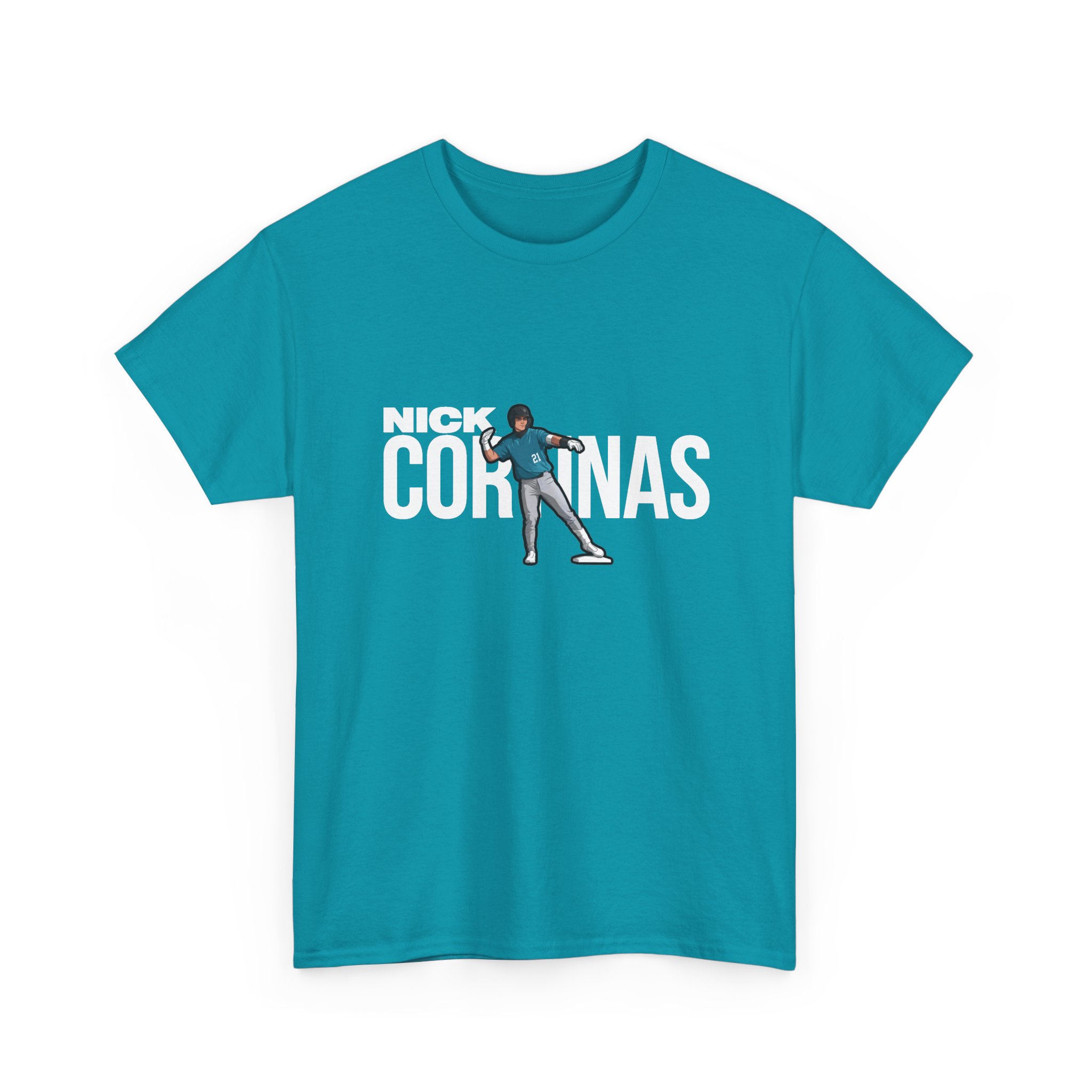 Tee — character_player_name in Blue