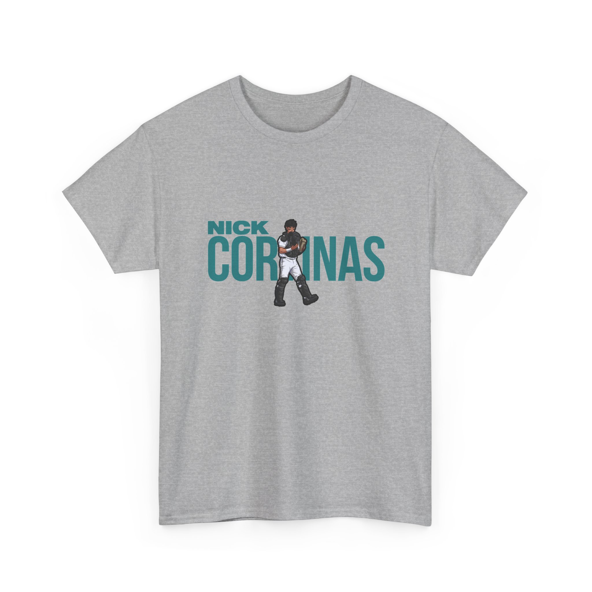 Tee — character_player_name in Grey
