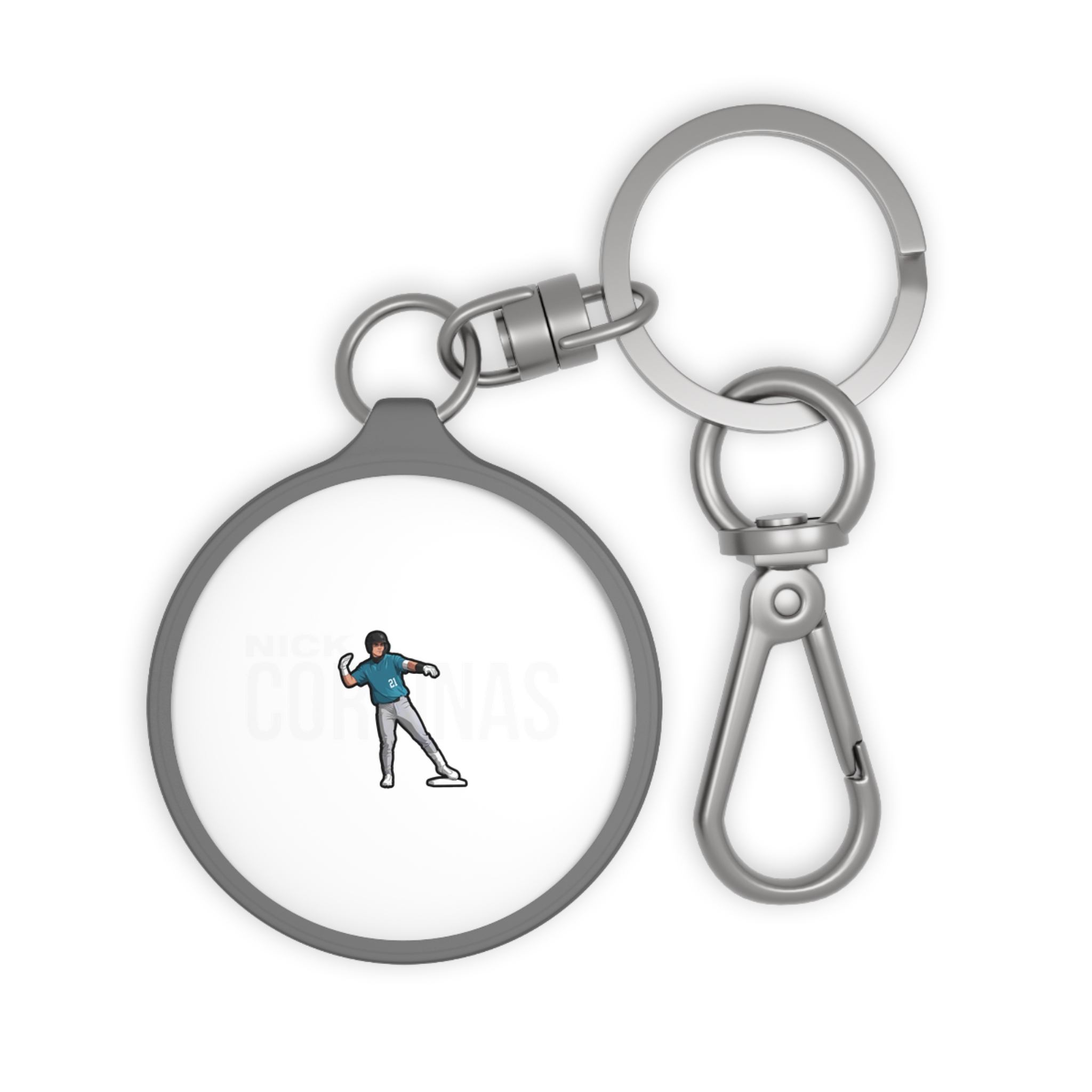 Keychain — character_player_name in Grey