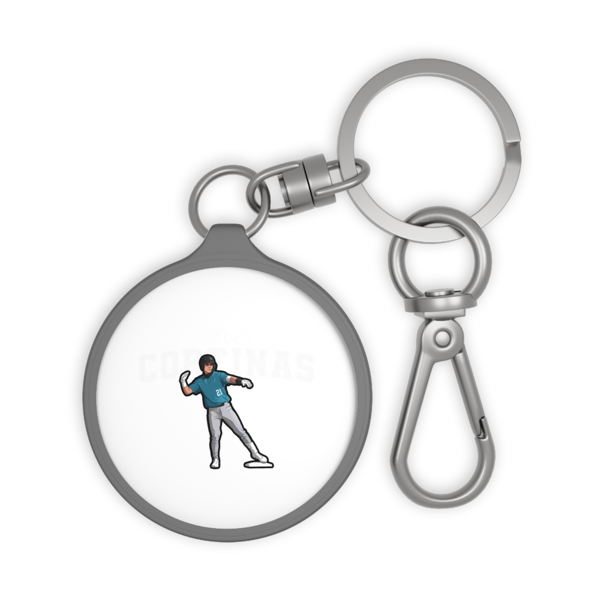 Keychain — character_name_arch in Grey