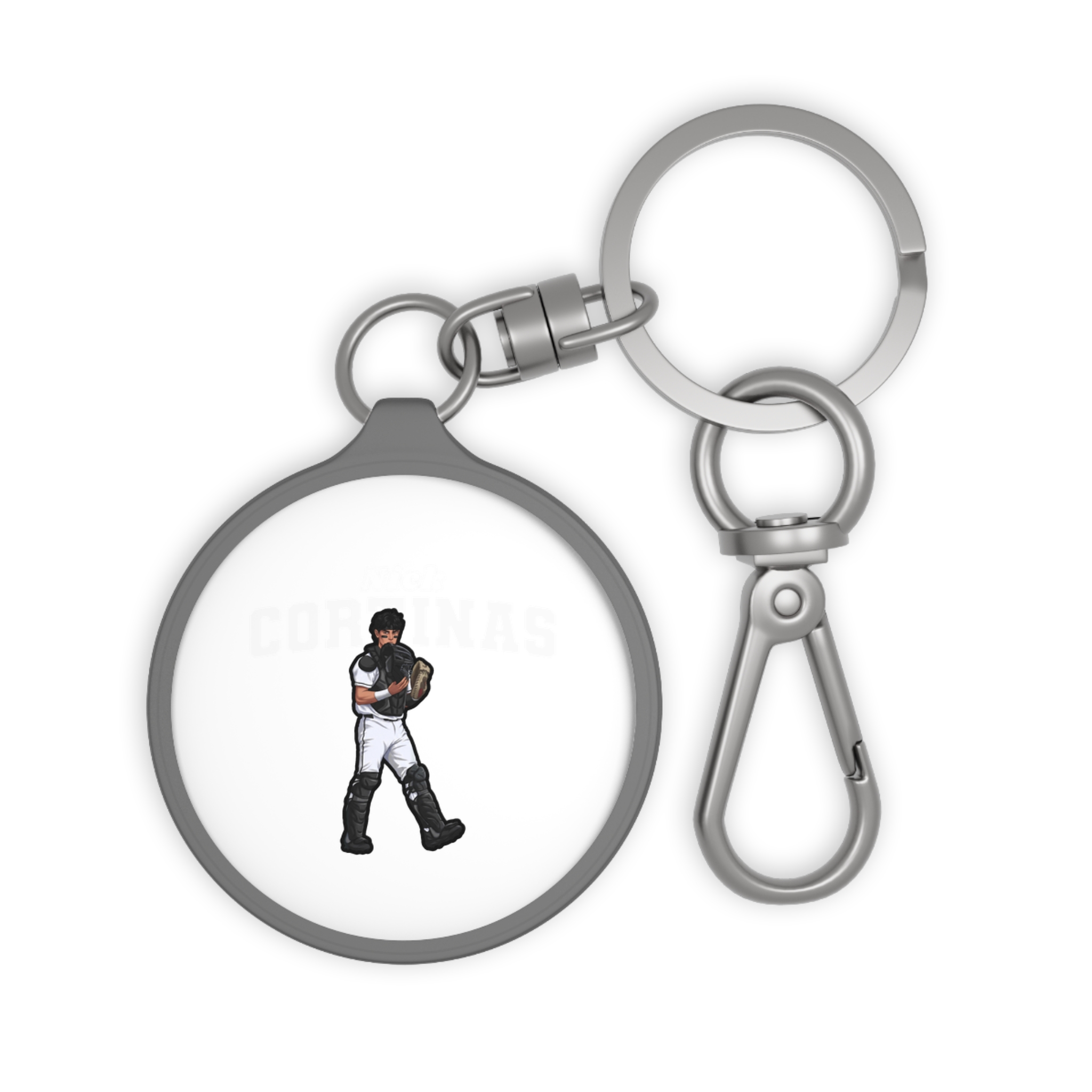 Keychain — character_name_arch in Grey