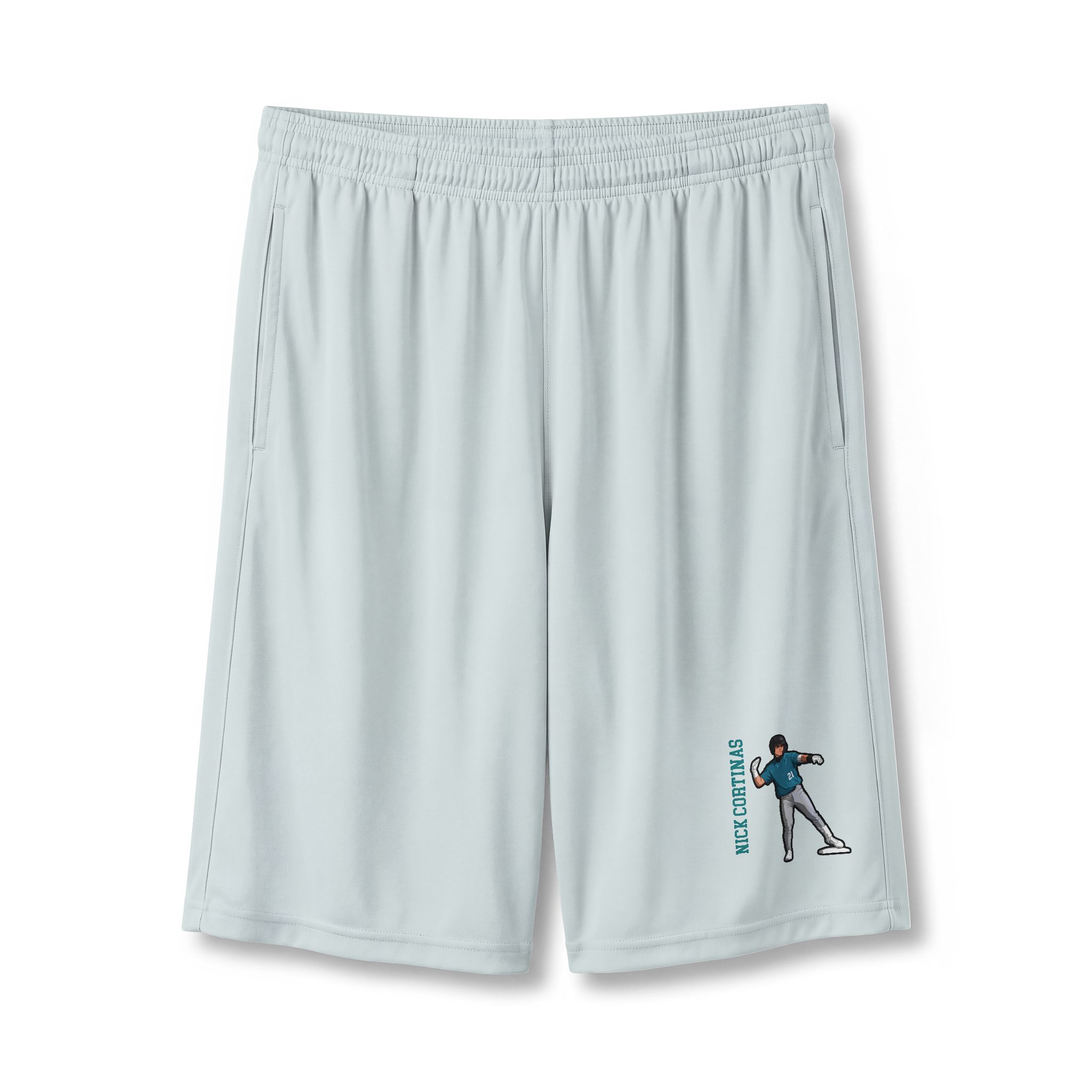 Shorts — character_name_vertical in Silver
