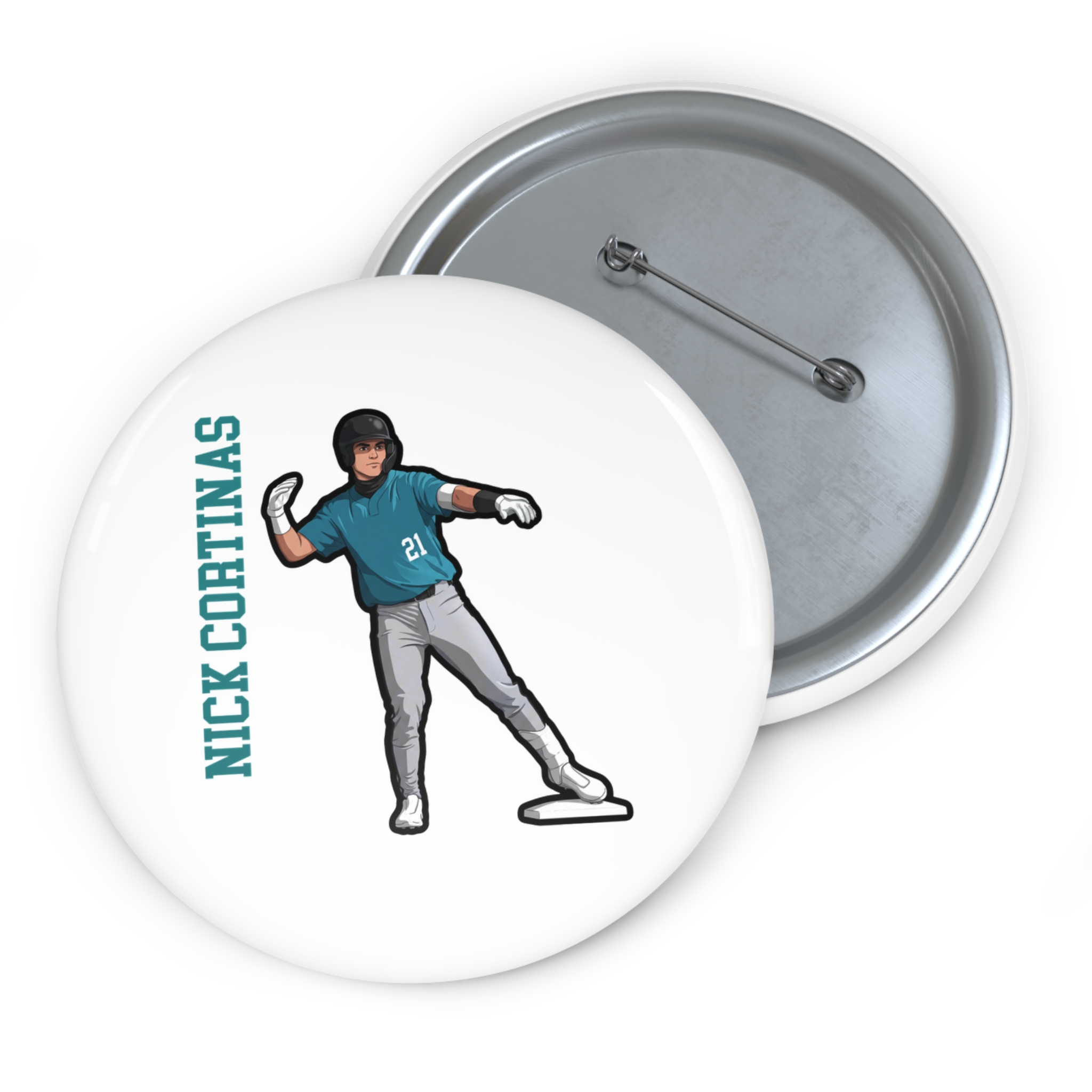 Game Day Pin — character_name_vertical in Classic