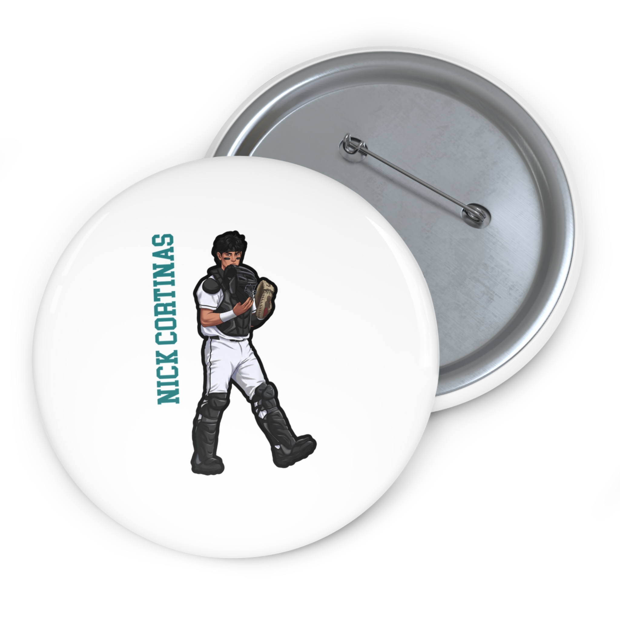 Game Day Pin — character_name_vertical in Classic