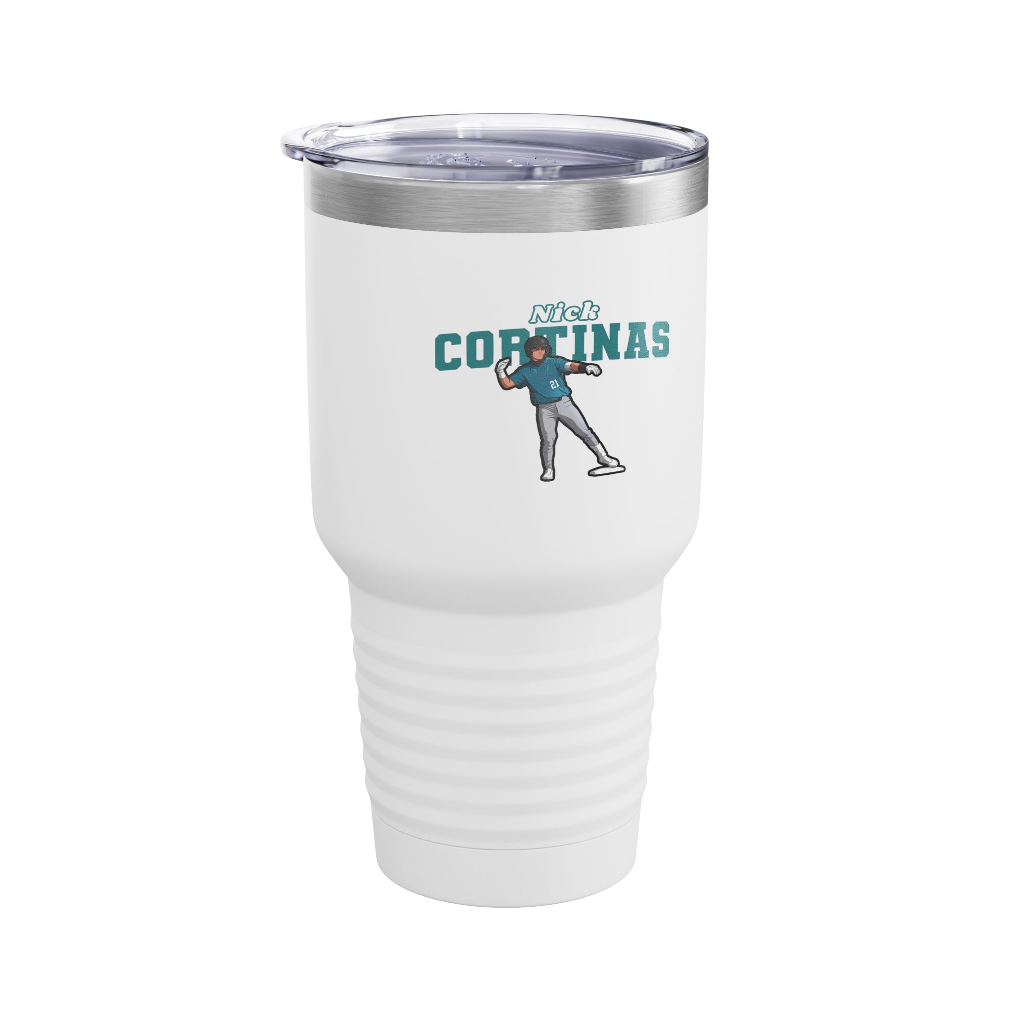 30oz Tumbler — character_name_arch in White