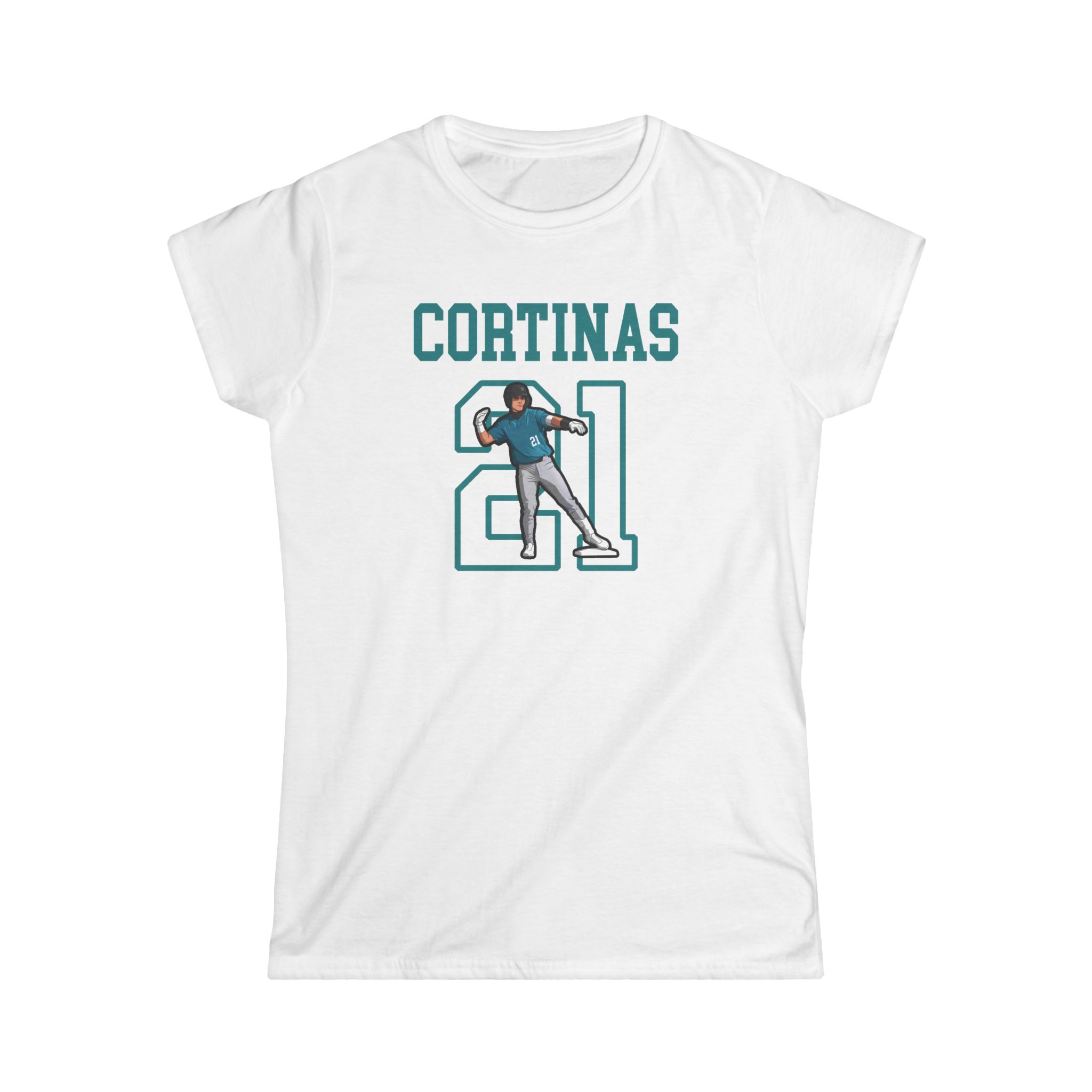 Women's Softstyle Tee — character_shirsey in White