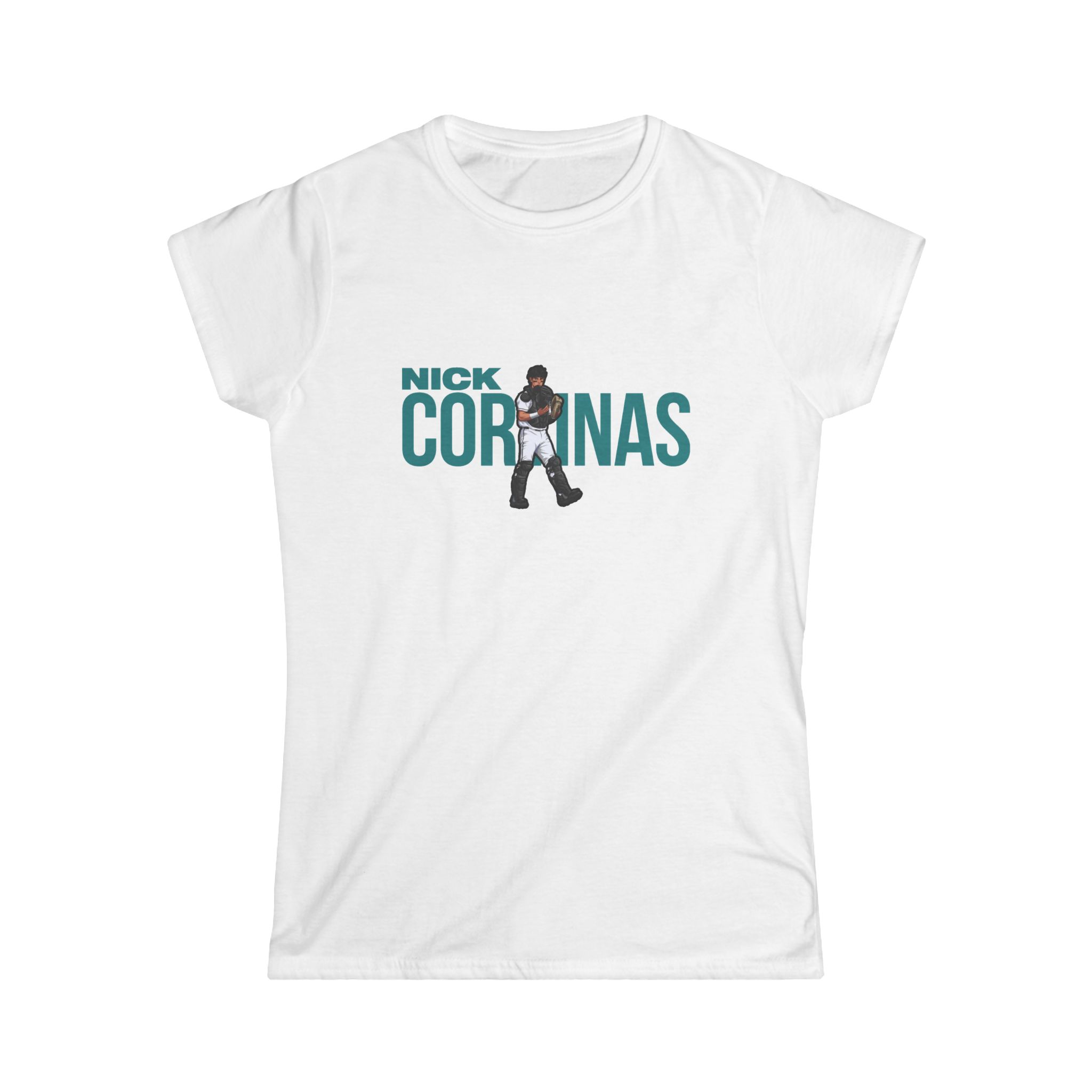 Women's Softstyle Tee — character_player_name in White
