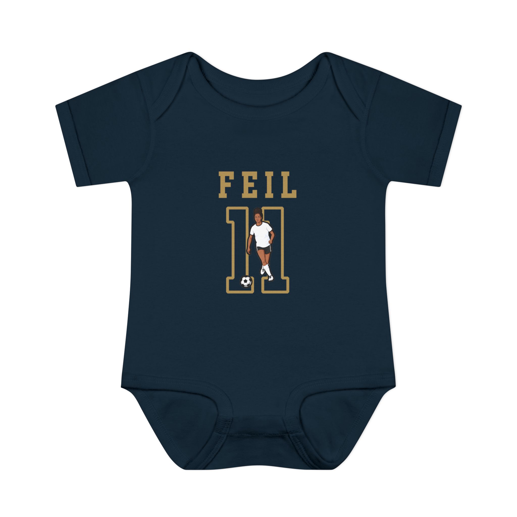 Baby Onesie — character_shirsey in Navy